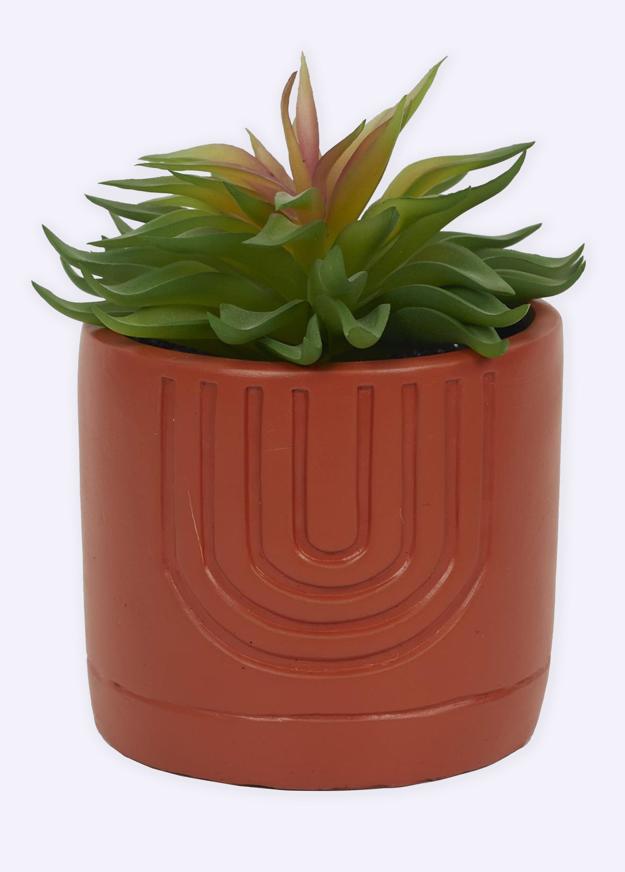 Plante artificielle Arty + pot coloré