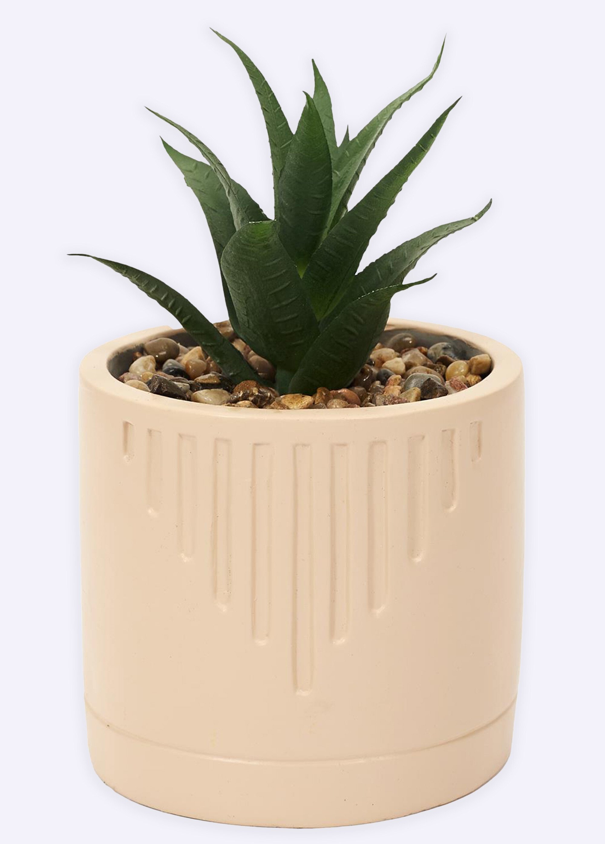 Plante artificielle Arty + pot coloré