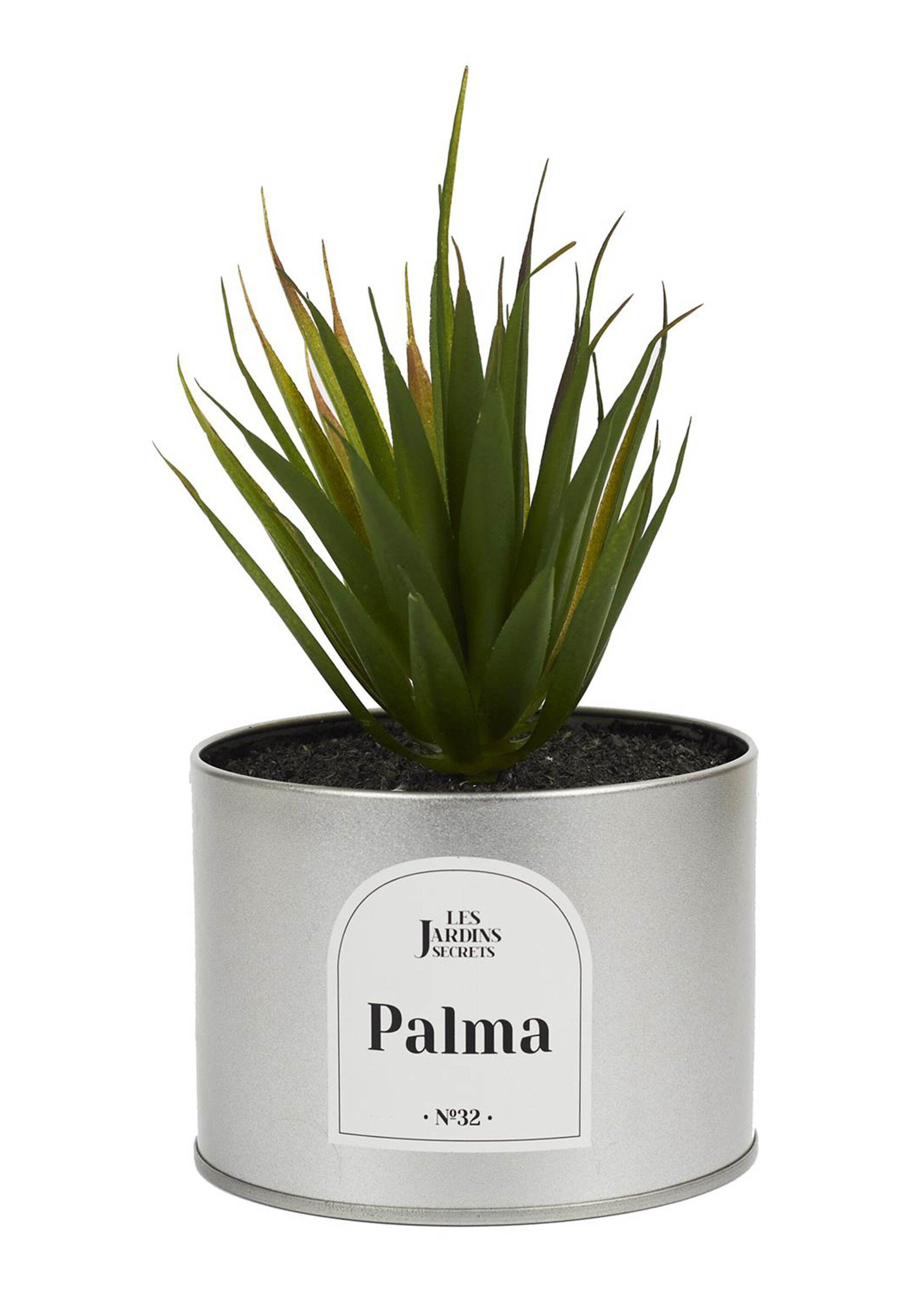 Plante artificielle Oasis + pot métal