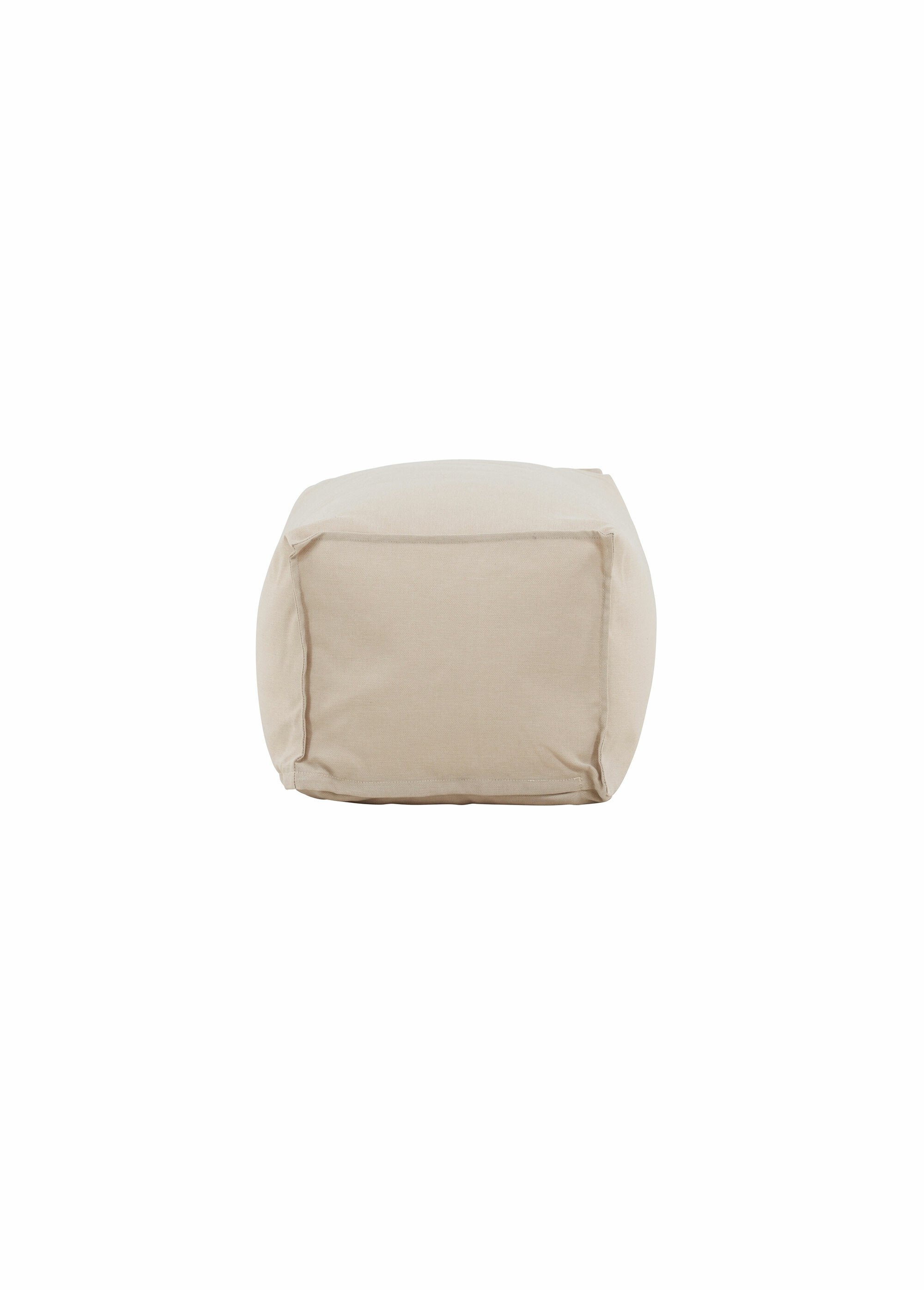 Pouf moelleux XXL en tissu BEIGE VEN-6172-002 DO1