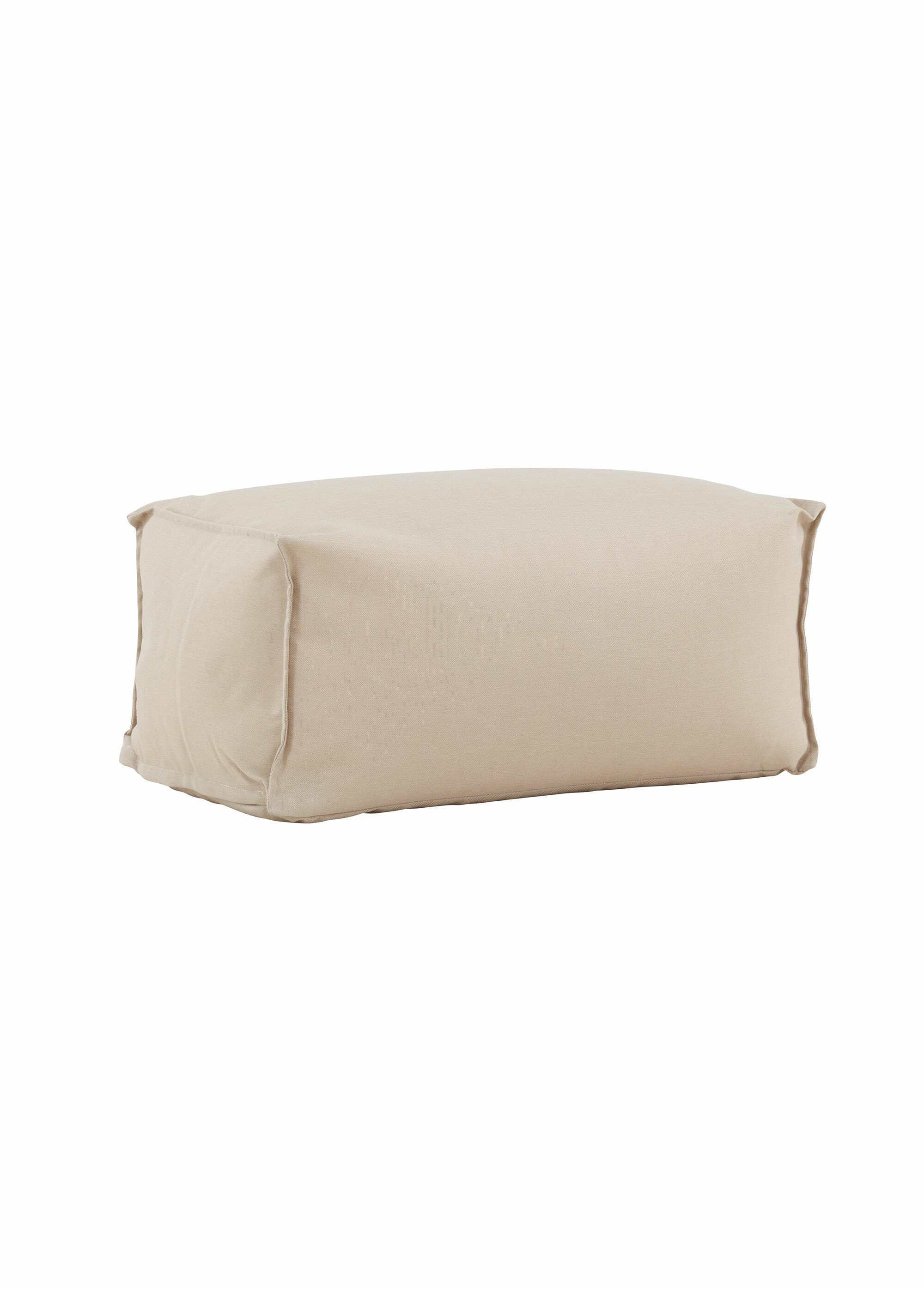 Pouf moelleux XXL en tissu BEIGE VEN-6172-002 FA1