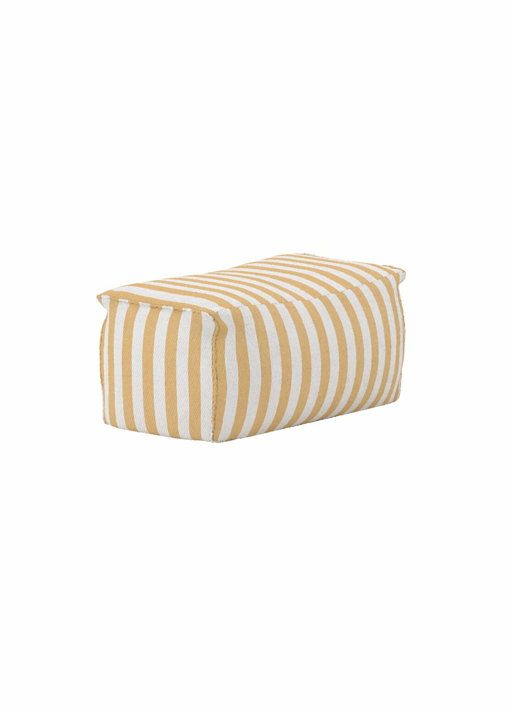 Pouf moelleux XXL en tissu JAUNE VEN-6172-002 FA1