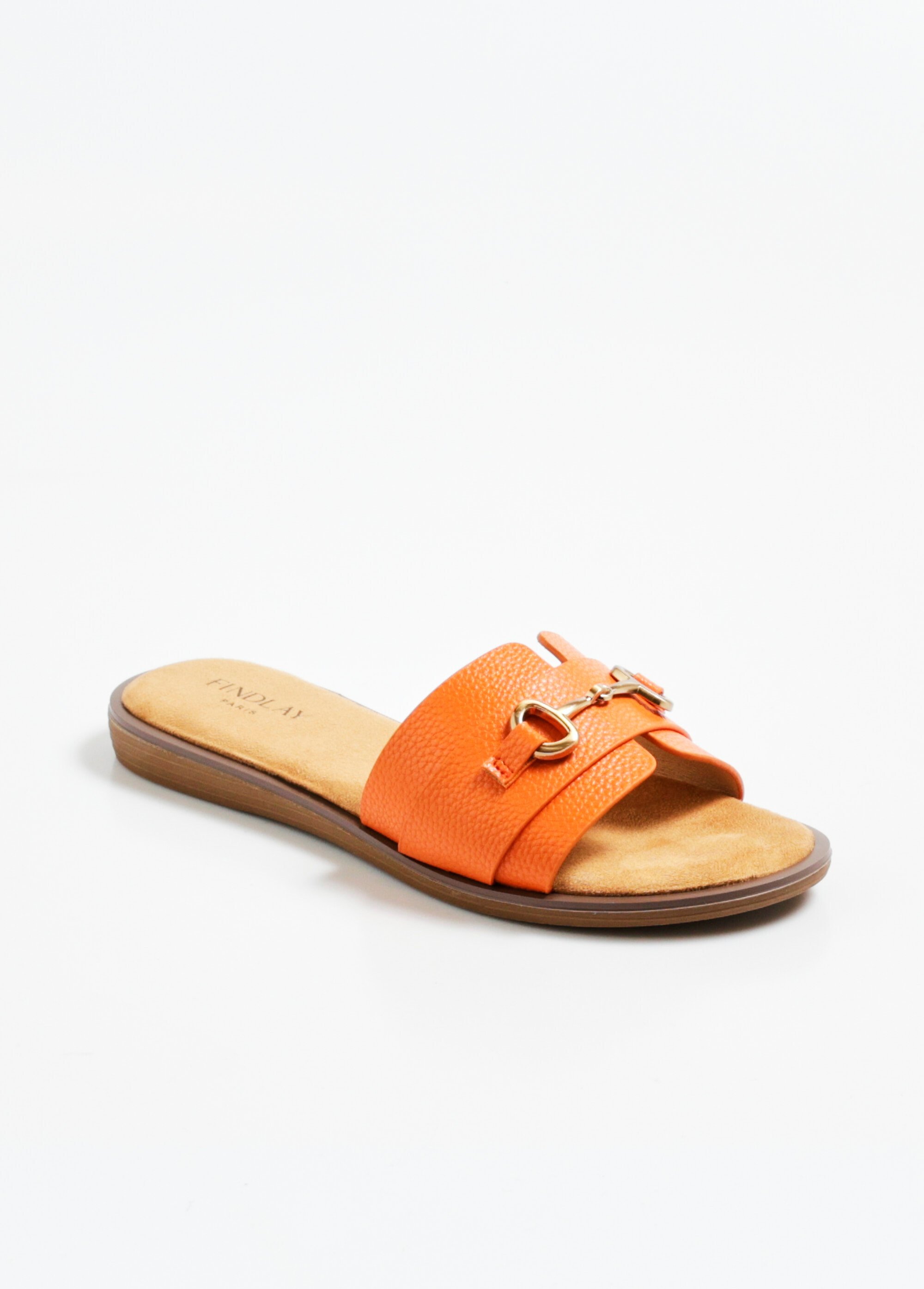 Sandales façon mules avec détail métal