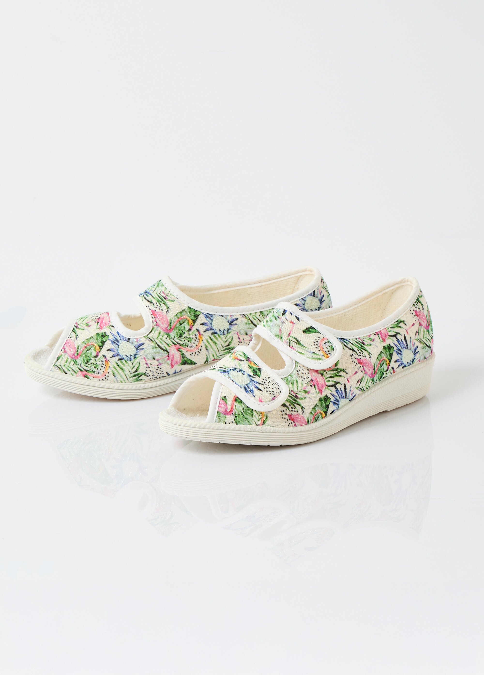 Sandales largeur confort bout ouvert Femme Vert OCTAVIUS DE1