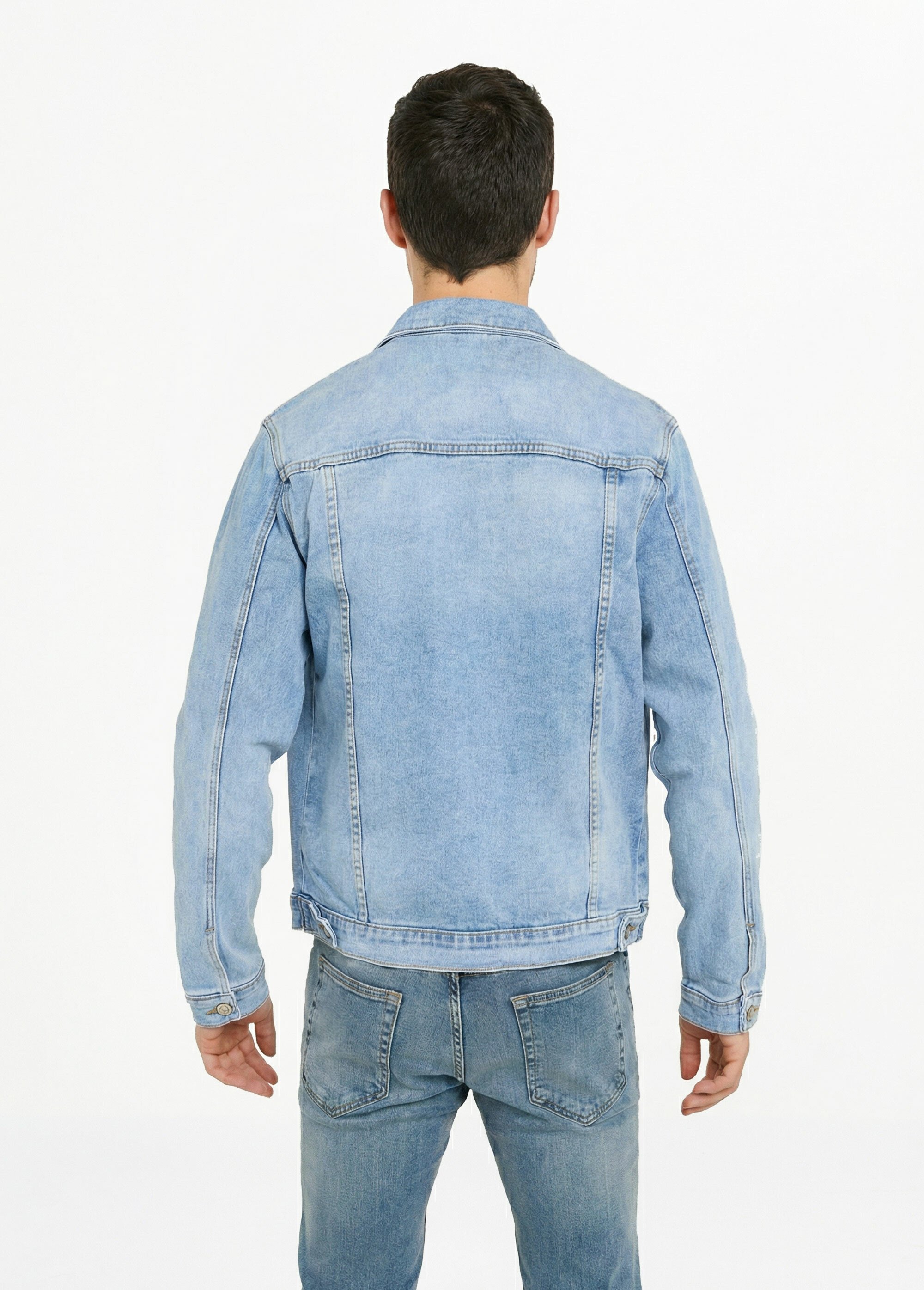 Veste en jean pour homme, Essentiel Homme Bleu LYSJS7622 DO1