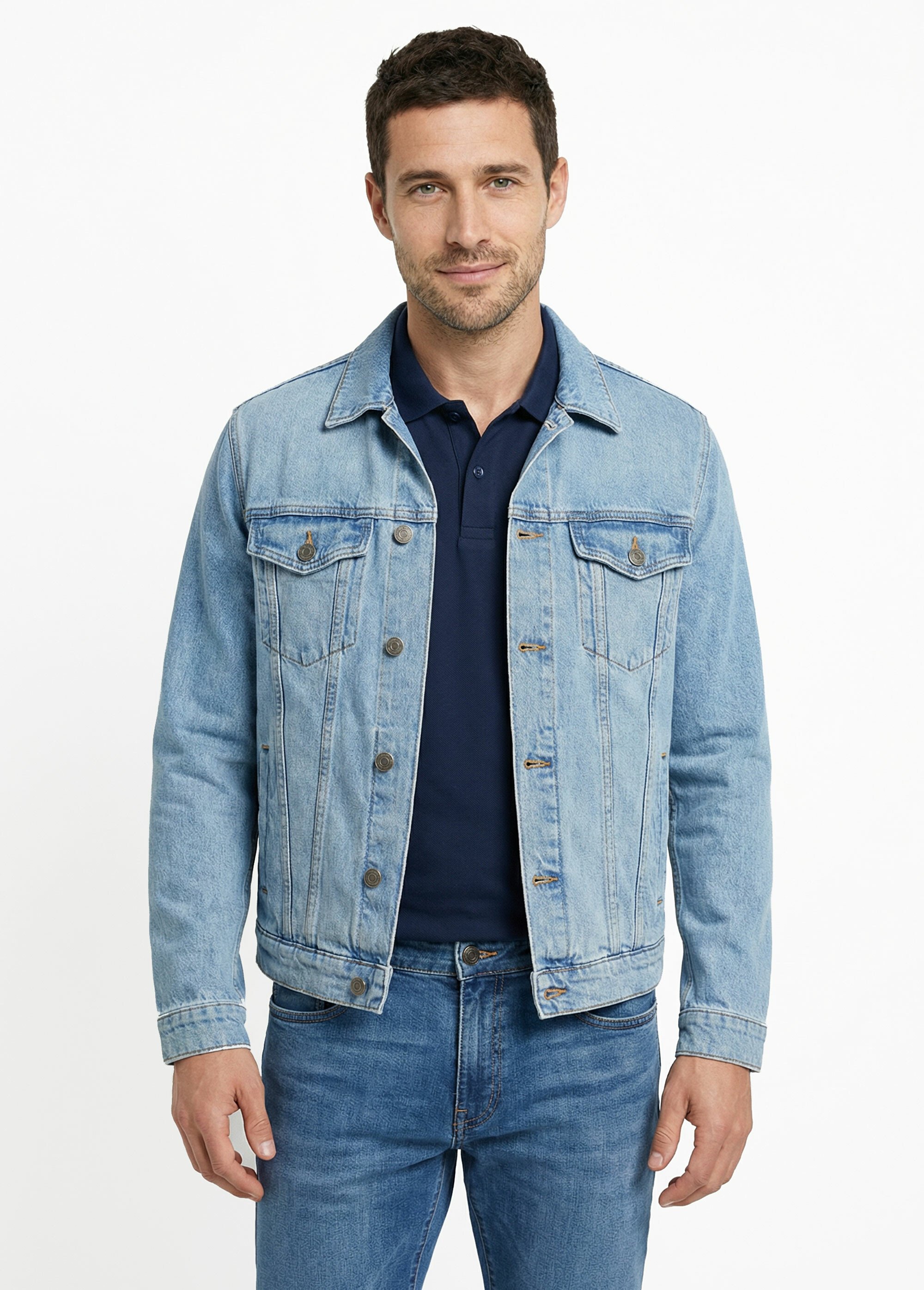 Veste en jean pour homme, Essentiel Homme Bleu LYSJS7622 FA1