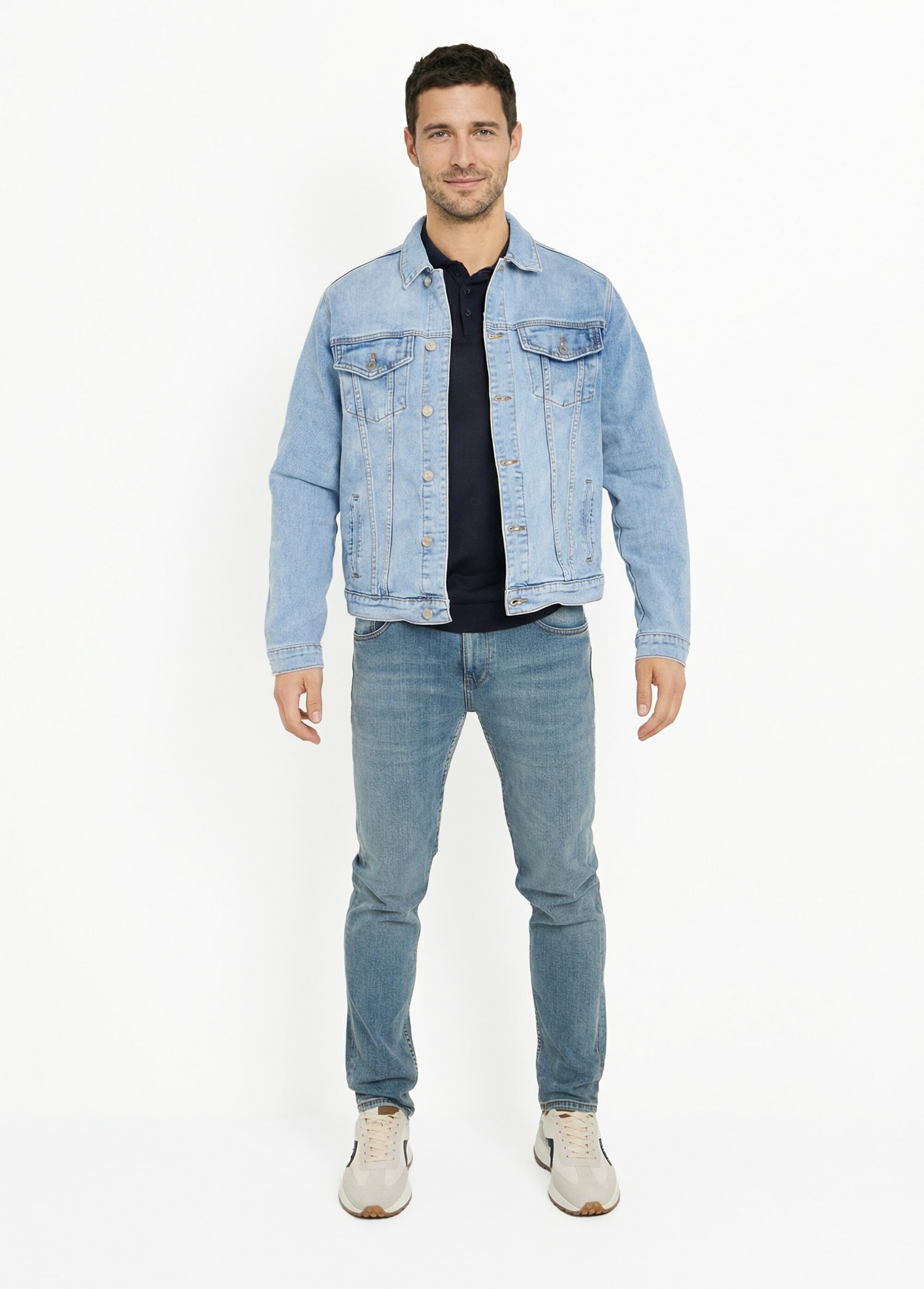 Veste en jean pour homme, Essentiel Homme Bleu LYSJS7622 SF1