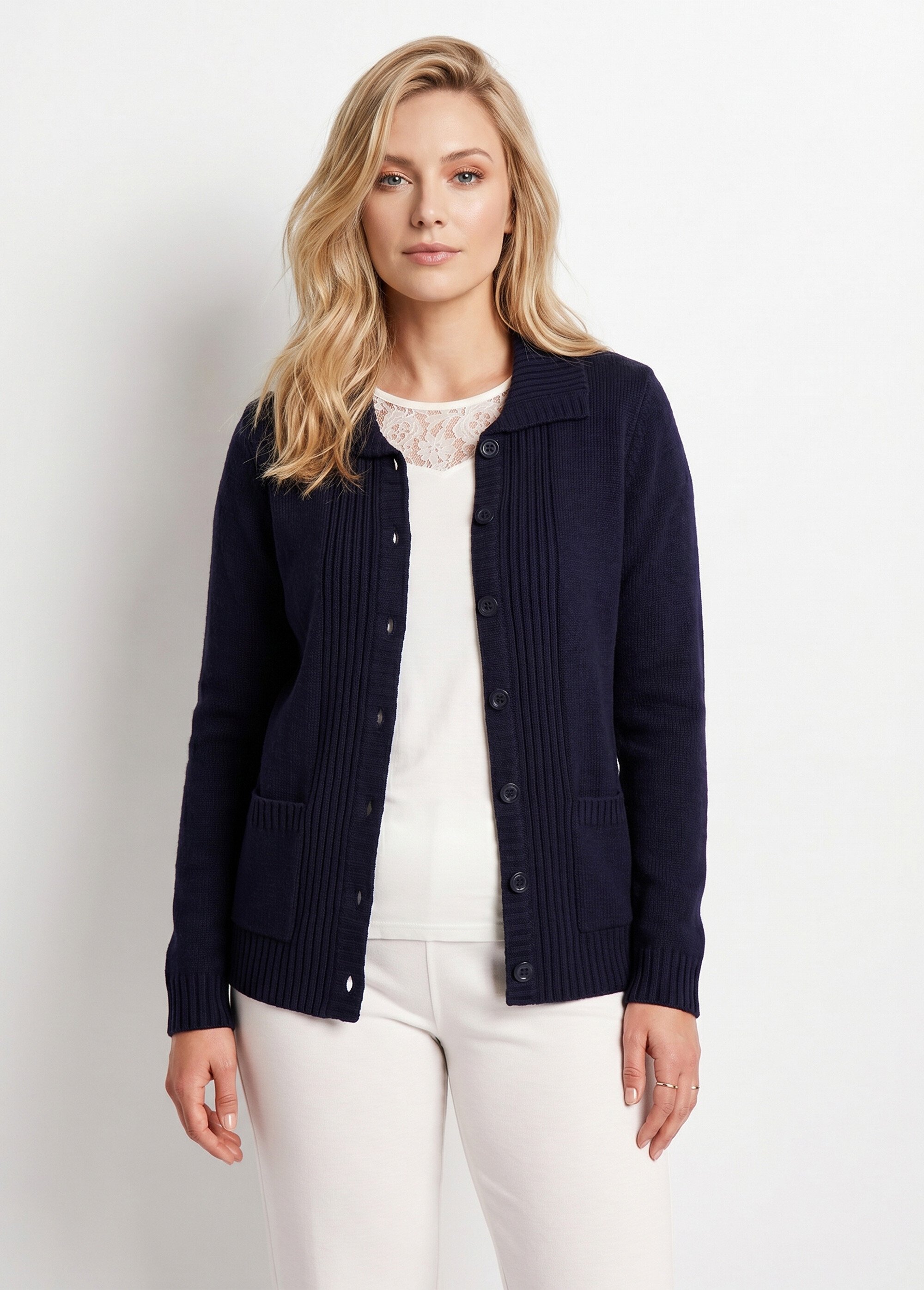 Veste gilet court épais Femme Bleu MIREILLE FA1