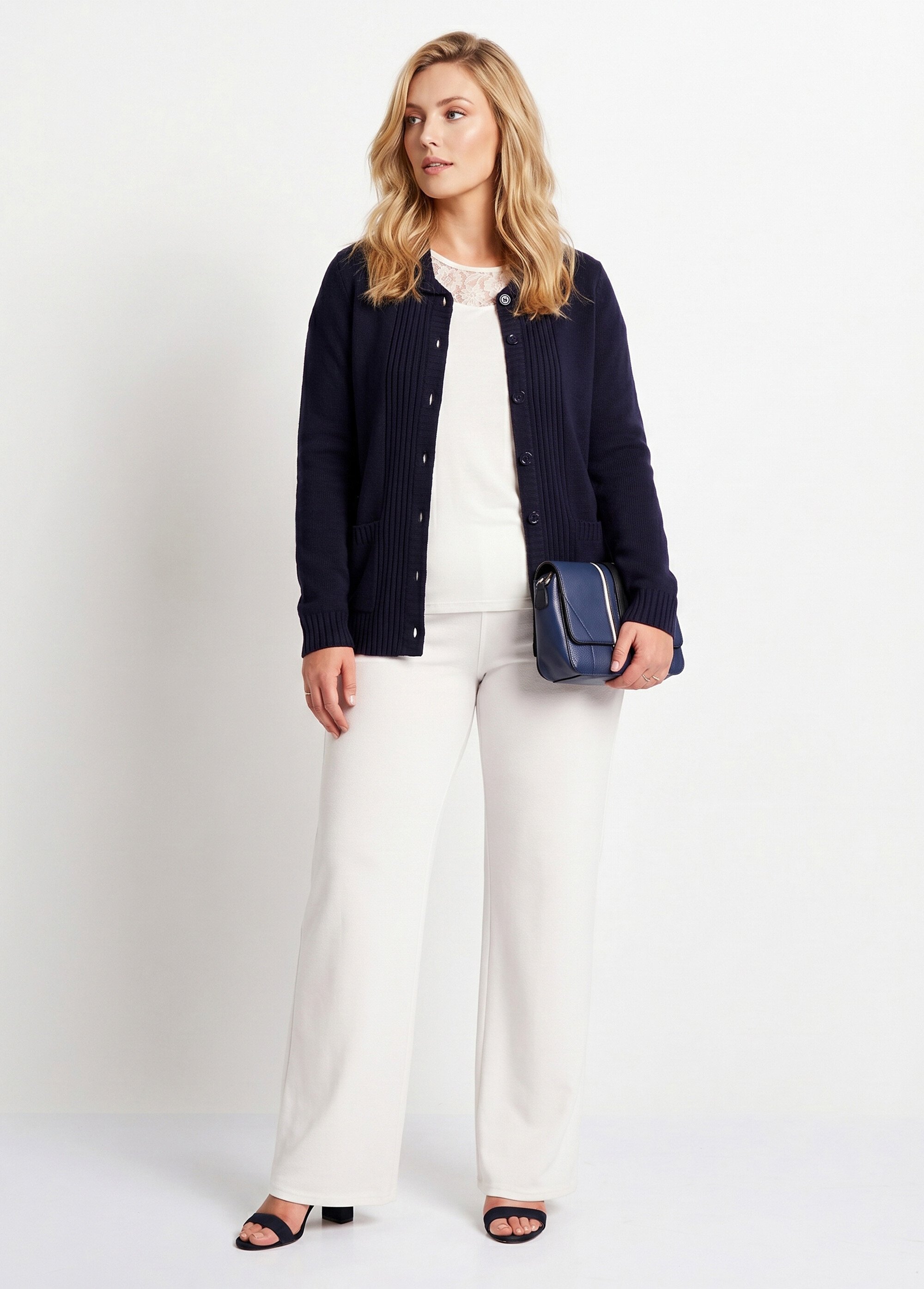 Veste gilet court épais Femme Bleu MIREILLE SI1