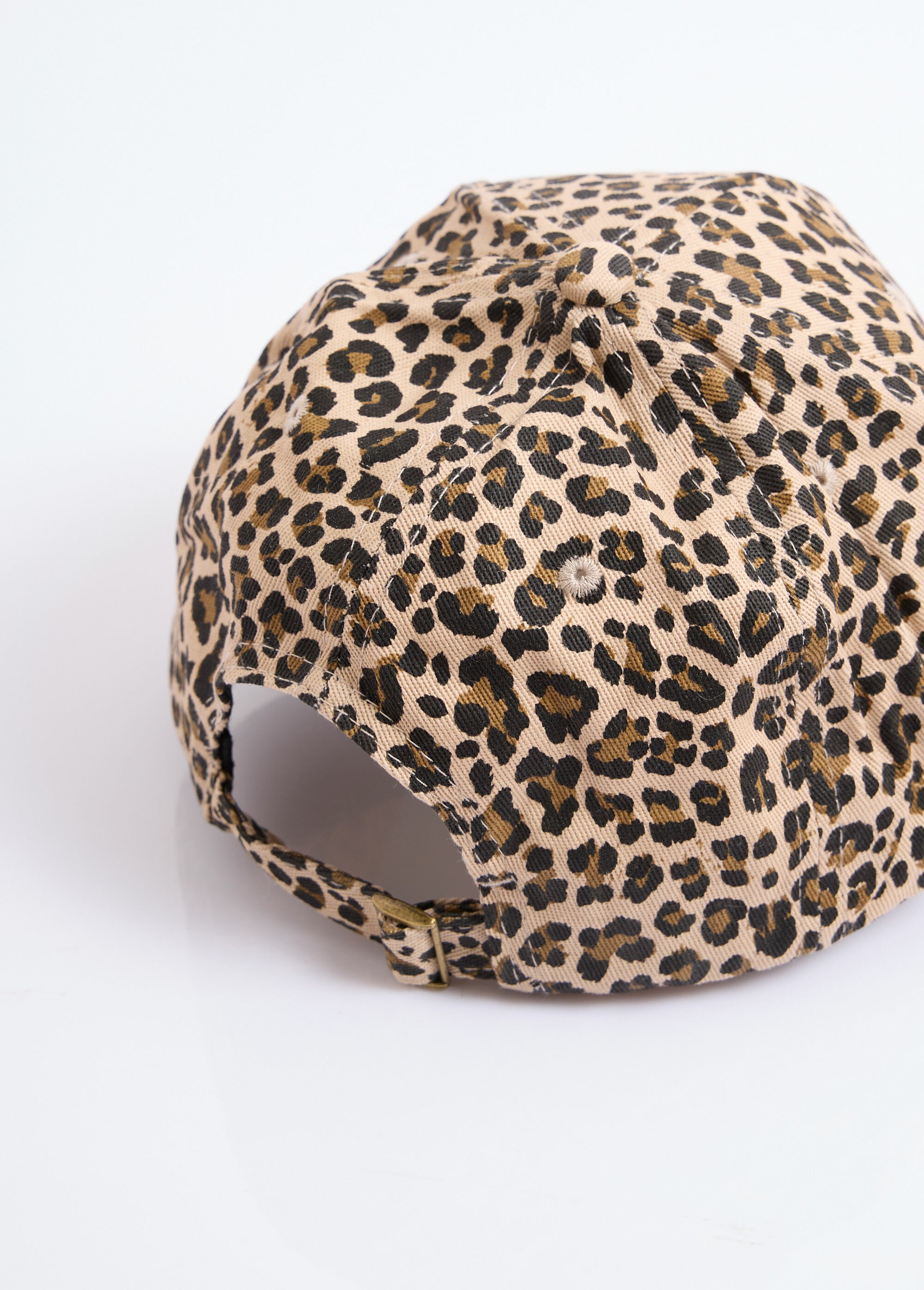 Casquette en twill, imprimé léopard Femme Marron ORMCASQLEOPARD DE1