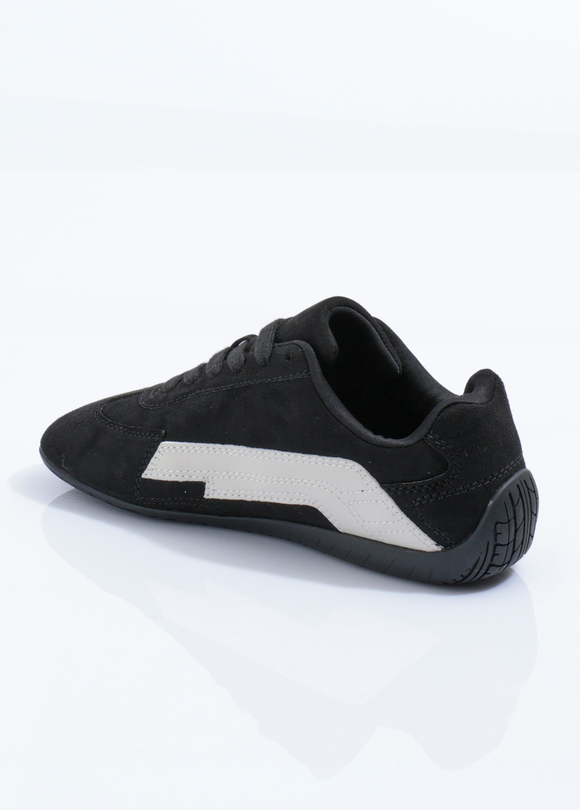 Baskets sportswear avec semelle plate Femme Noir CORM5515 DO1
