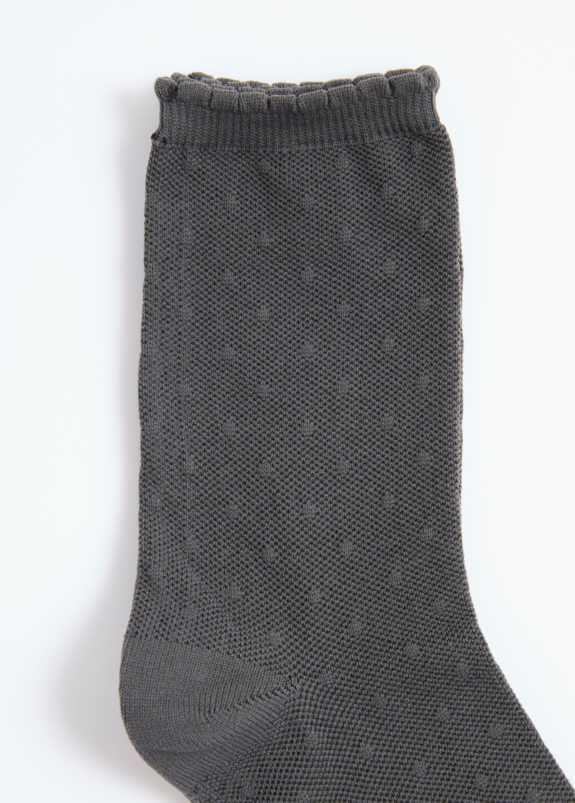 Chaussettes fines avec motifs assortis Femme Noir BEN13891387 DE2