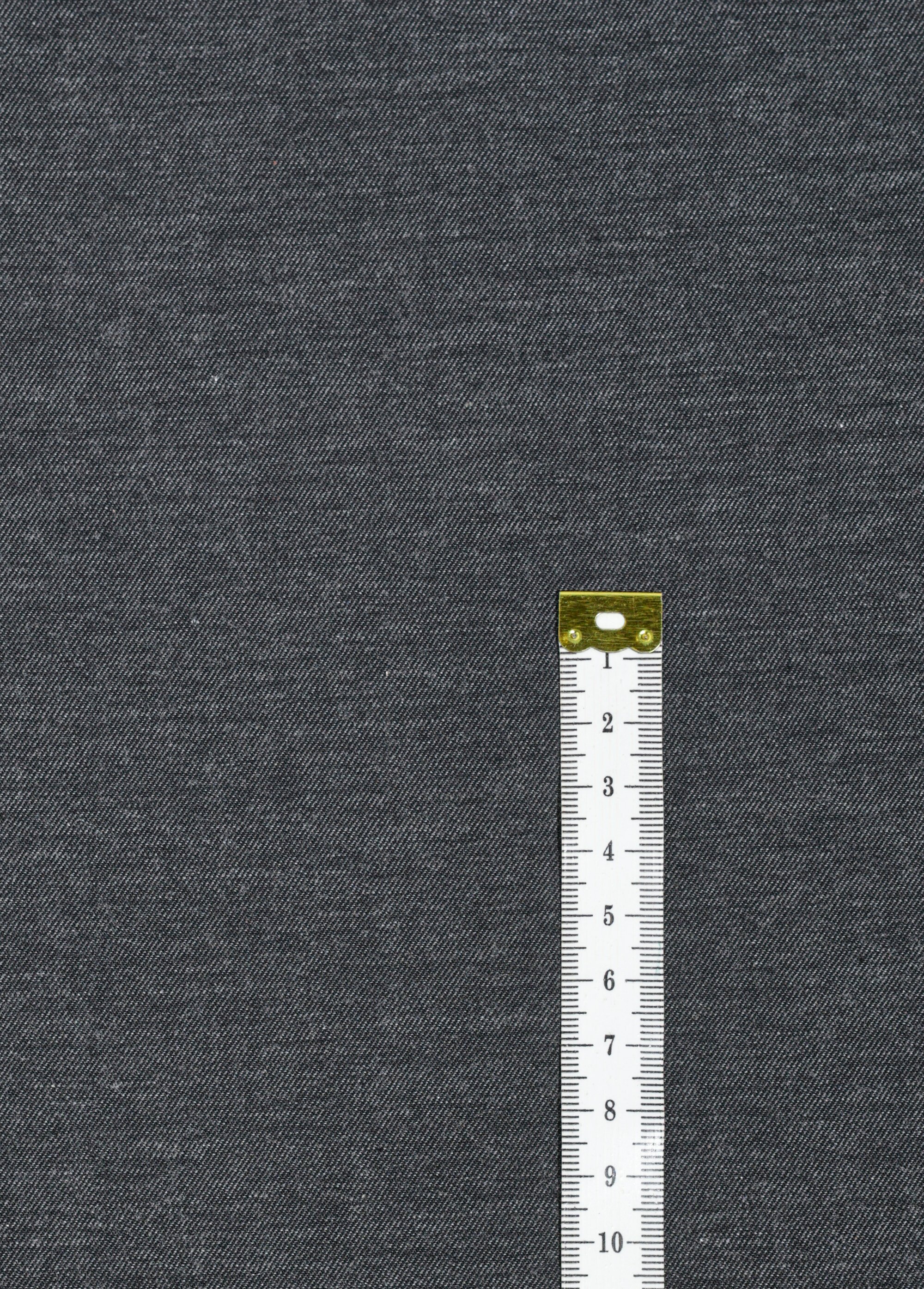 Coupon tissu habillement chambray, plomb
