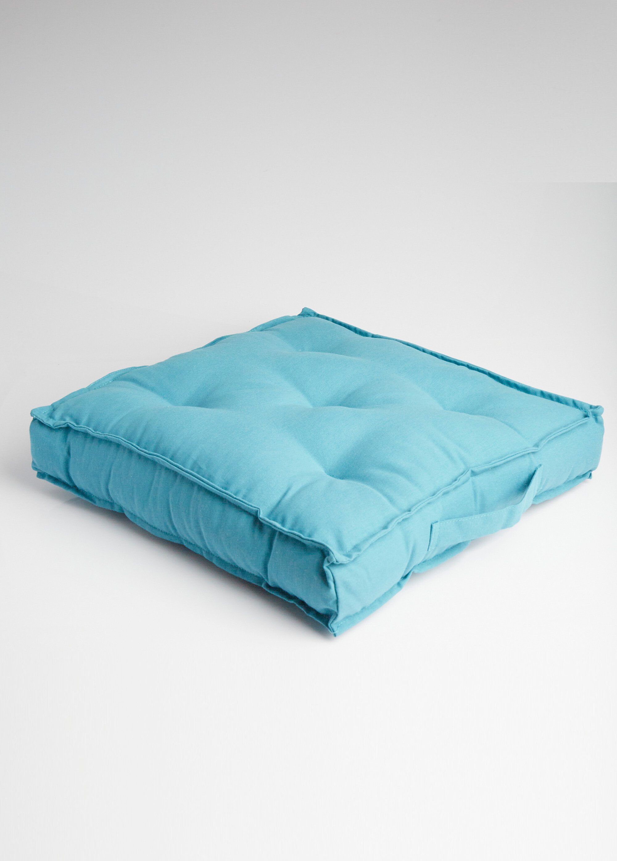 Coussin de sol capitonné uni Vert RICTUS FA1