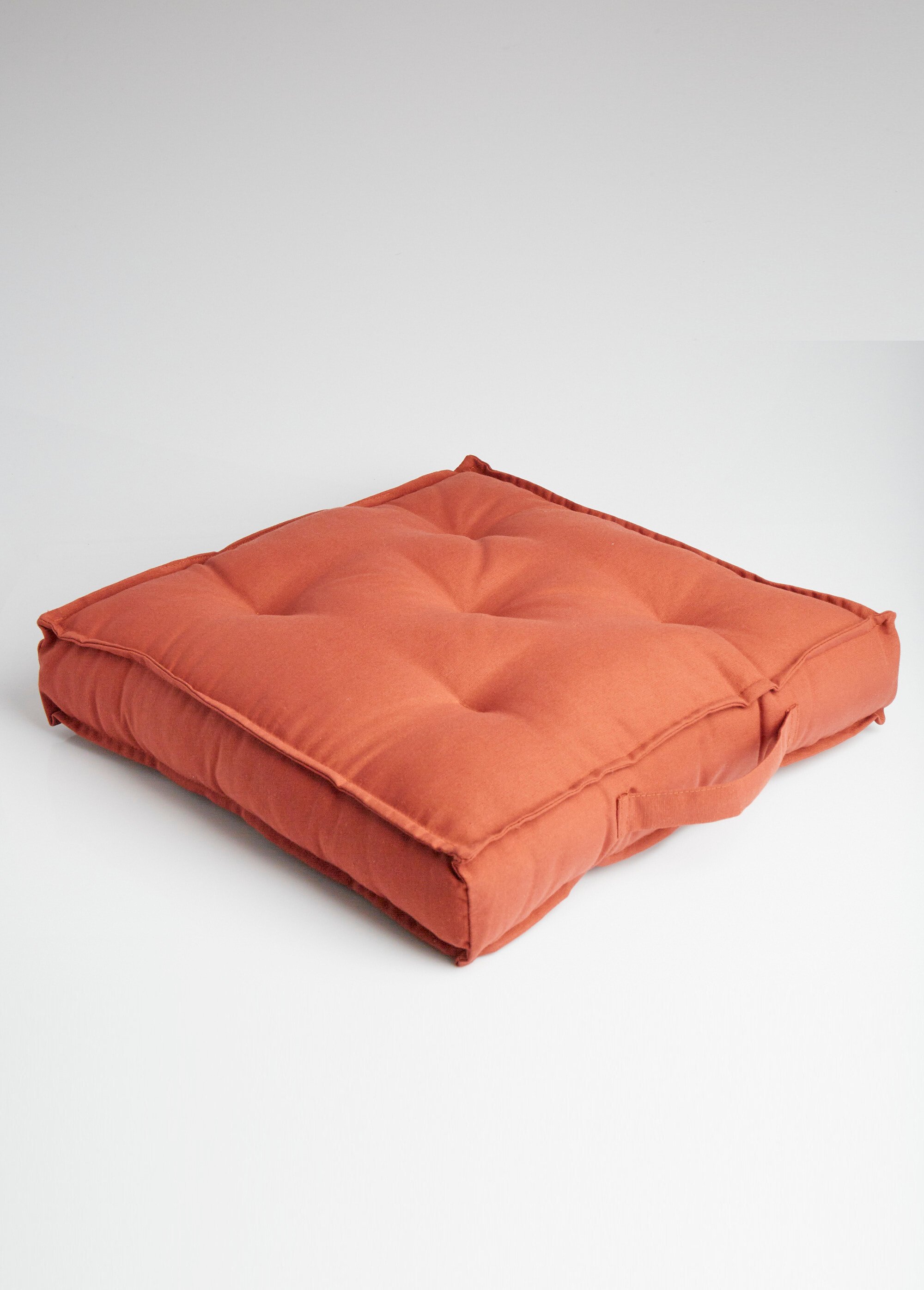 Coussin de sol capitonné uni Rouge RICTUS FA1