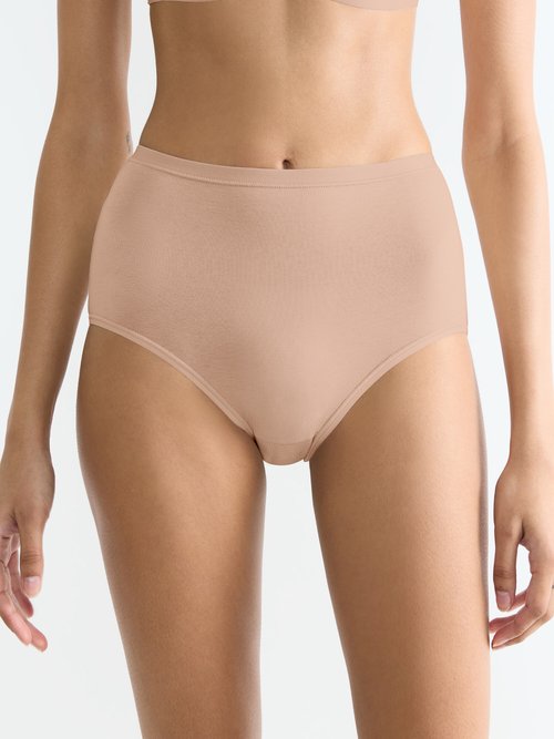 Culottes en coton BIO stretch GO DAILY Femme Beige SLOGGI GO DAILY FA1
