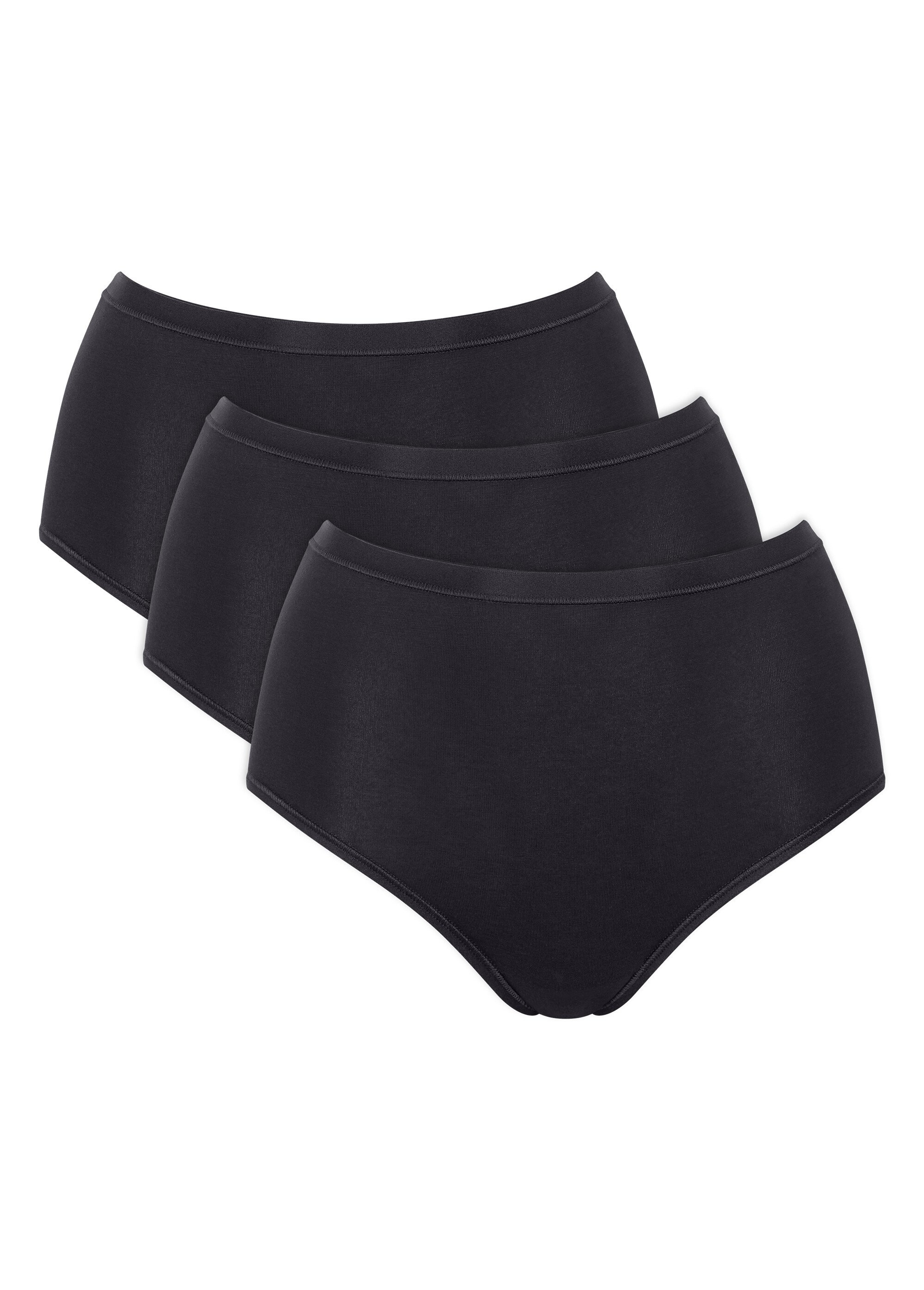 Culottes en coton BIO stretch GO DAILY Femme Noir SLOGGI GO DAILY AP1