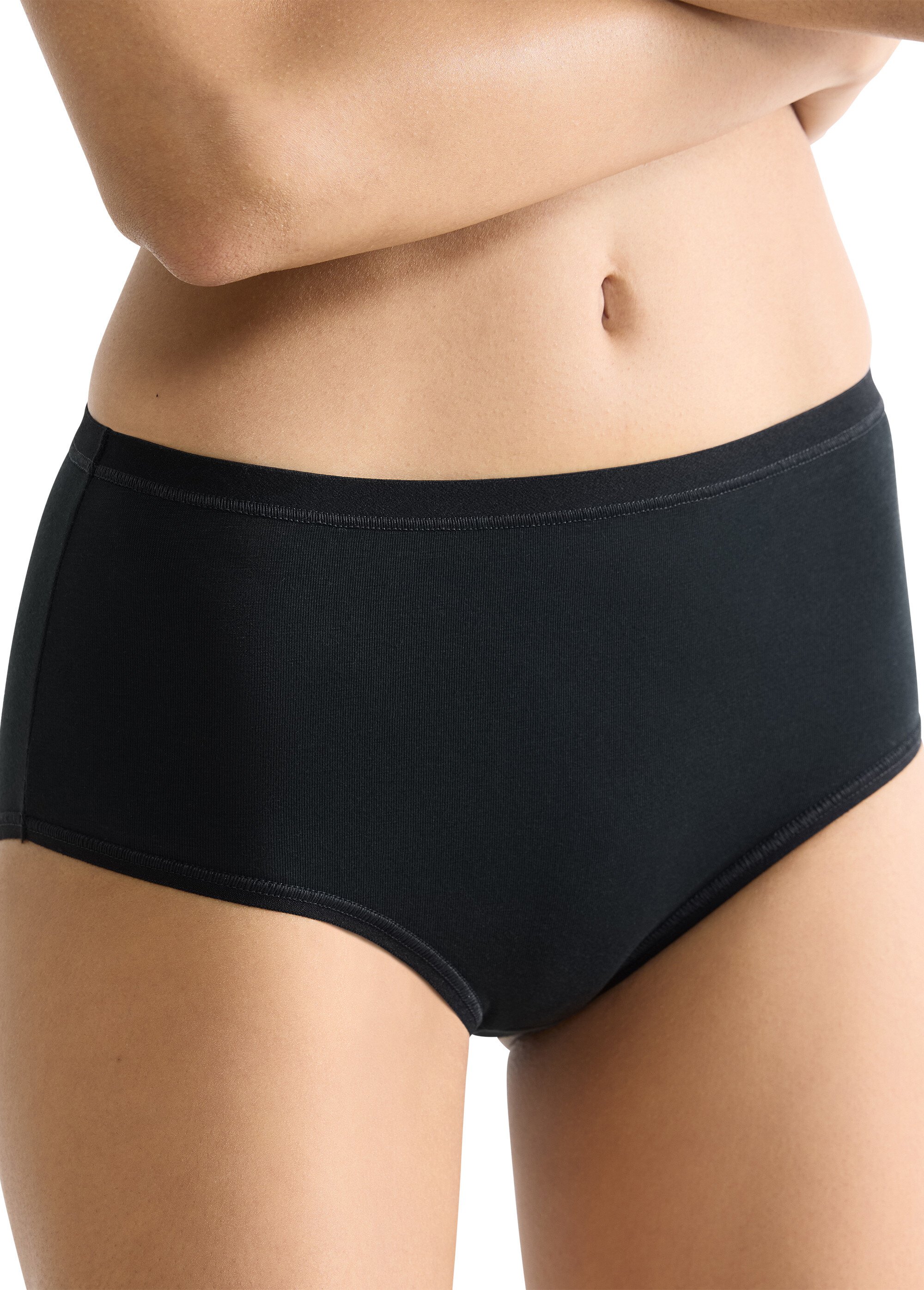 Culottes en coton BIO stretch GO DAILY Femme Noir SLOGGI GO DAILY DE1