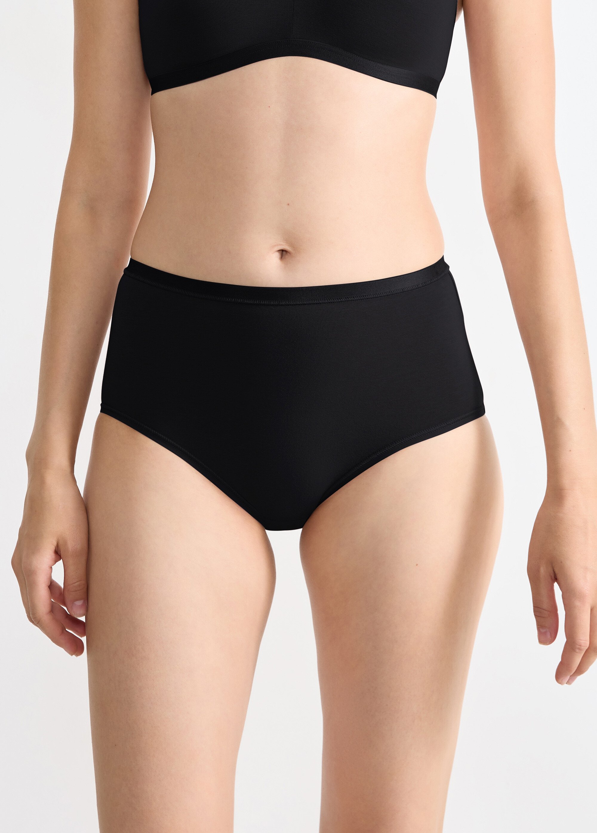 Culottes en coton BIO stretch GO DAILY Femme Noir SLOGGI GO DAILY FA1