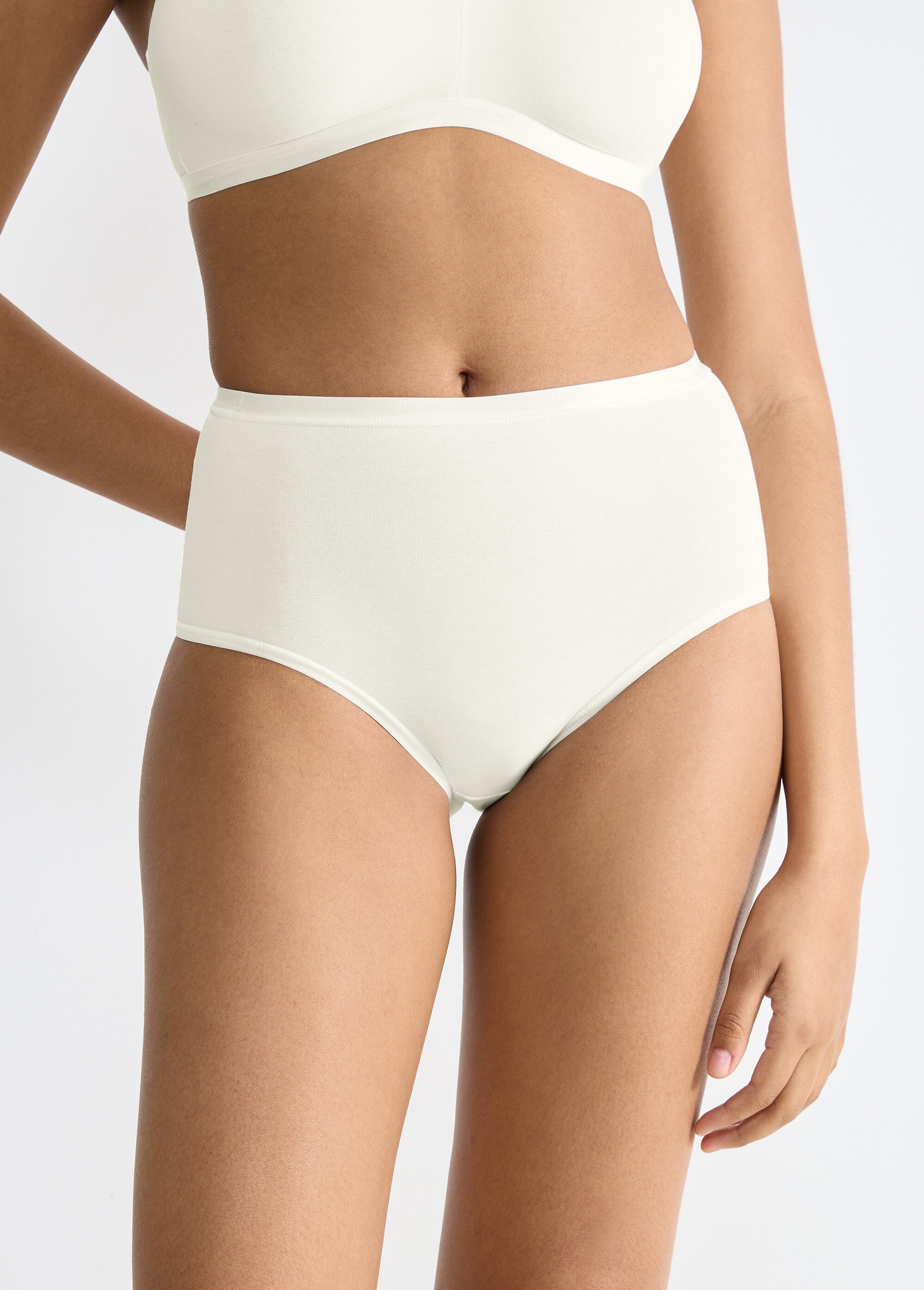 Culottes en coton BIO stretch GO DAILY Femme Beige SLOGGI GO DAILY FA1