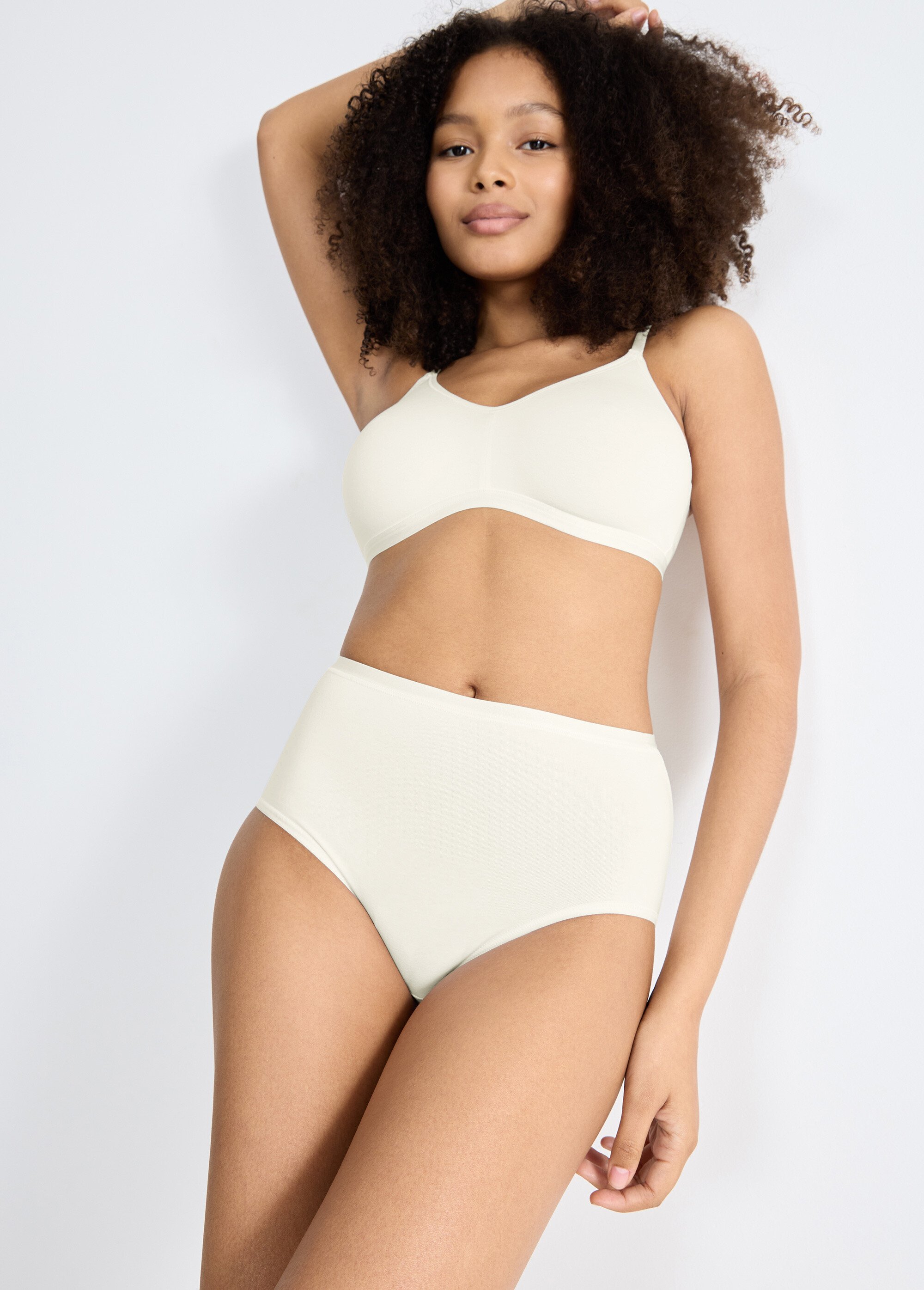 Culottes en coton BIO stretch GO DAILY Femme Beige SLOGGI GO DAILY MV1