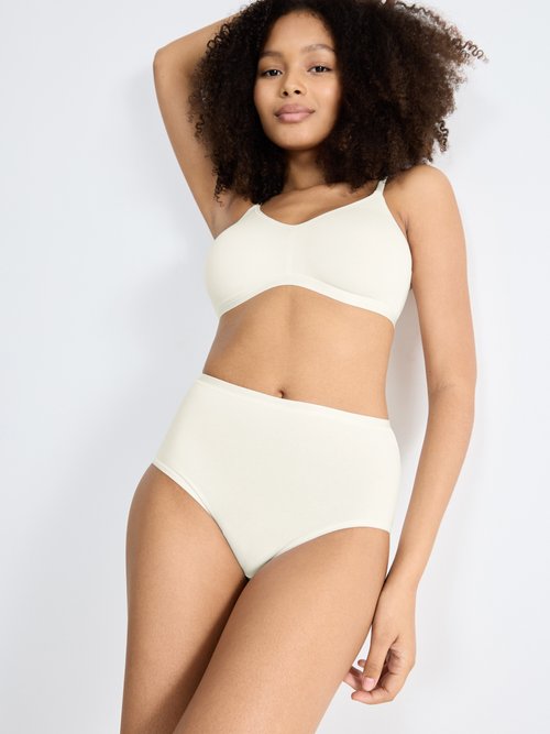 Culottes en coton BIO stretch GO DAILY Femme Beige SLOGGI GO DAILY MV1