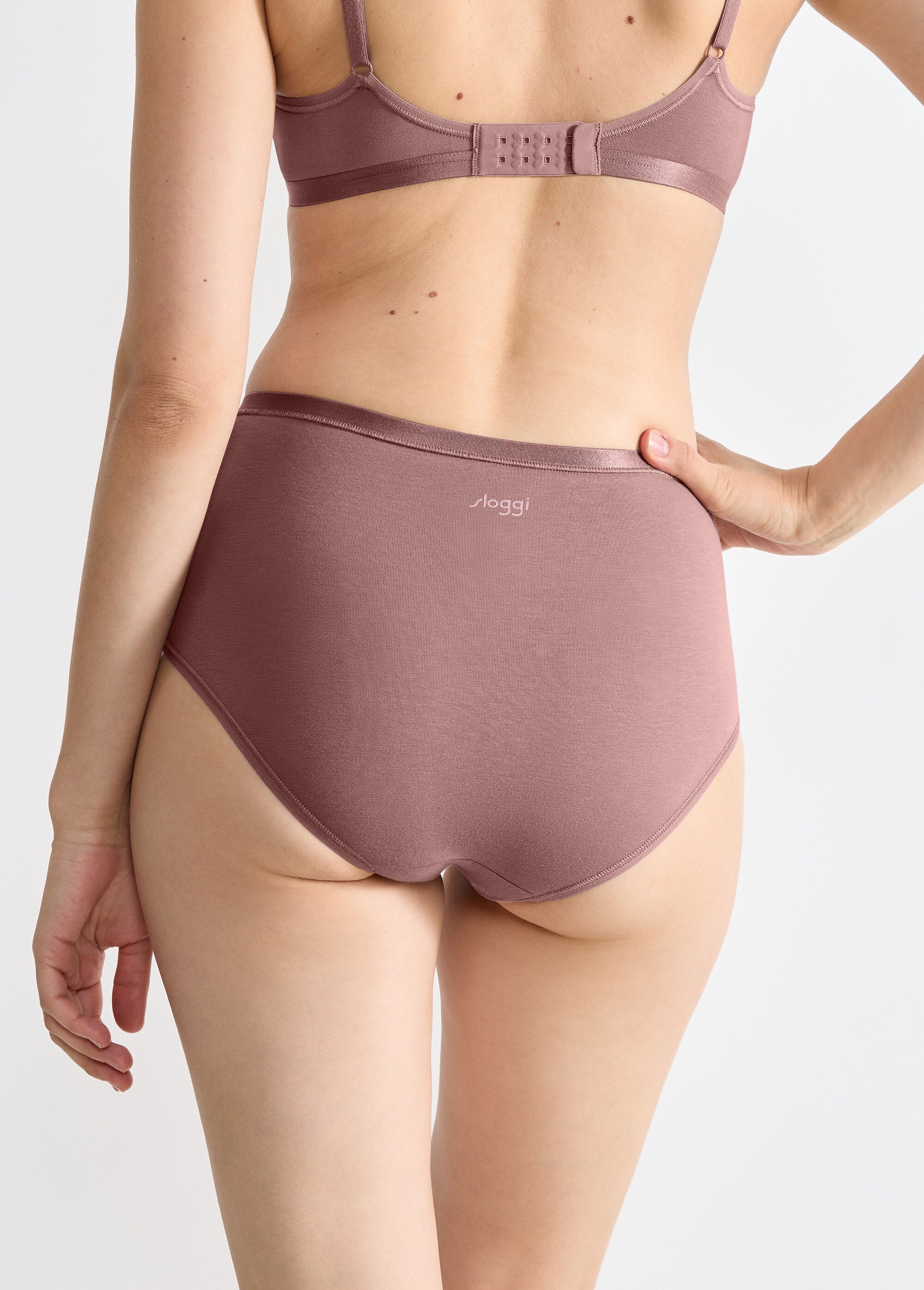 Culottes en coton BIO stretch GO DAILY Femme Marron SLOGGI GO DAILY DO1