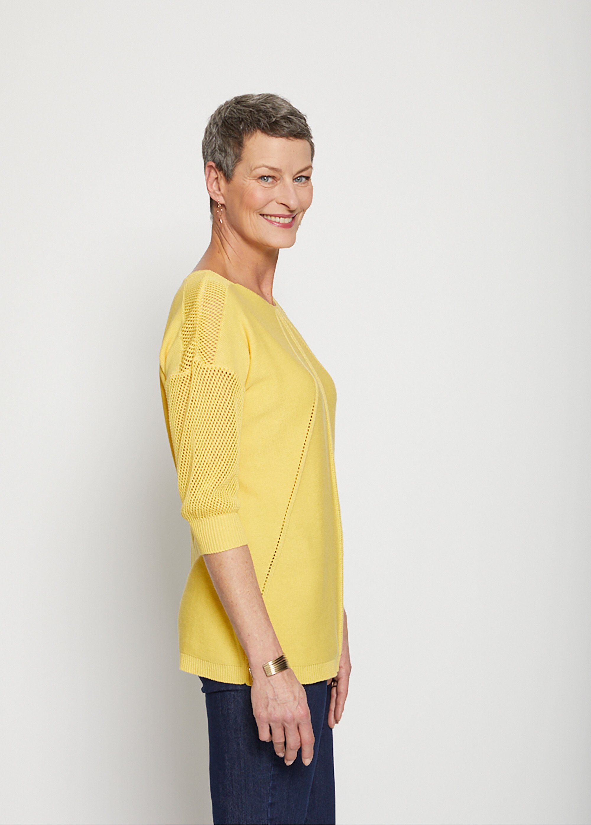 Le pull tendance Femme Jaune MILADY DR1