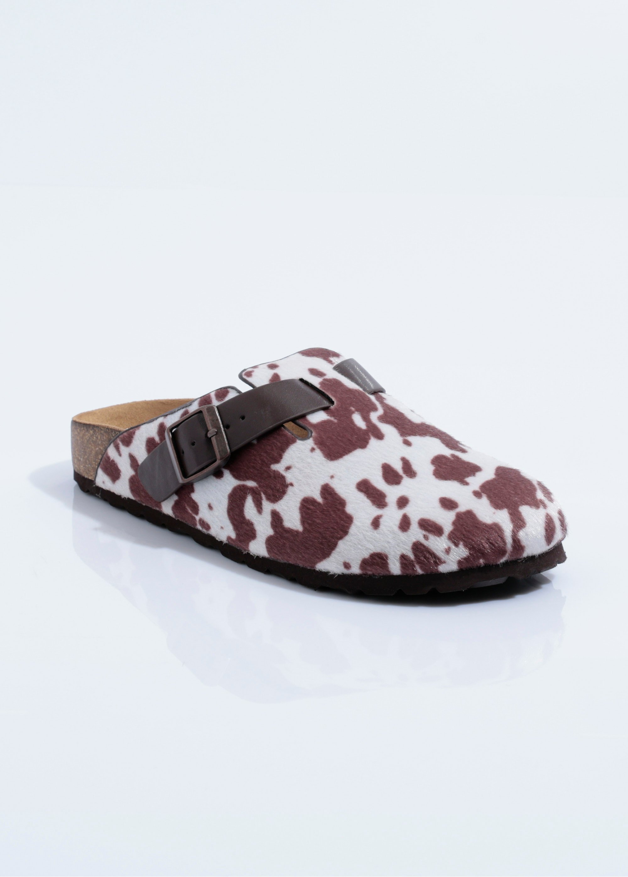 Sabots anatomiques, imprimé tacheté Femme MARRON ET BLANC CORM5640 FA1
