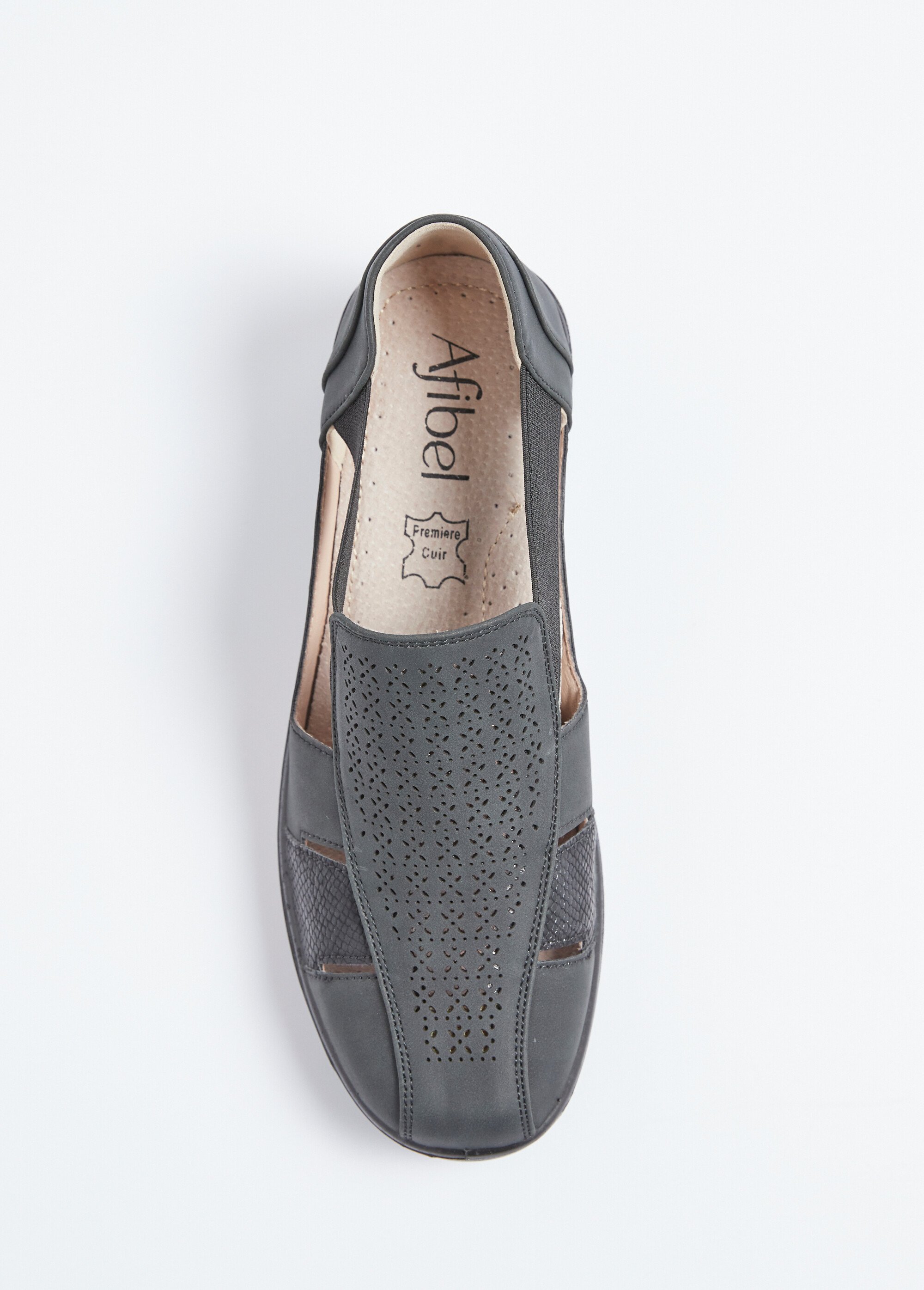 Sandales élastiquées largeur confort Femme Noir OPSALA OV1