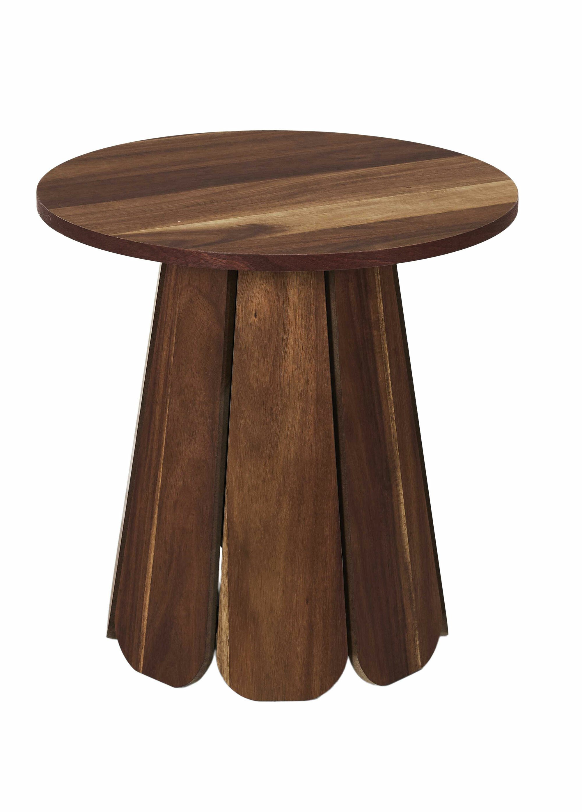 Table d'appoint en bois style ethnique MARRON CMP-HD0347 FA1