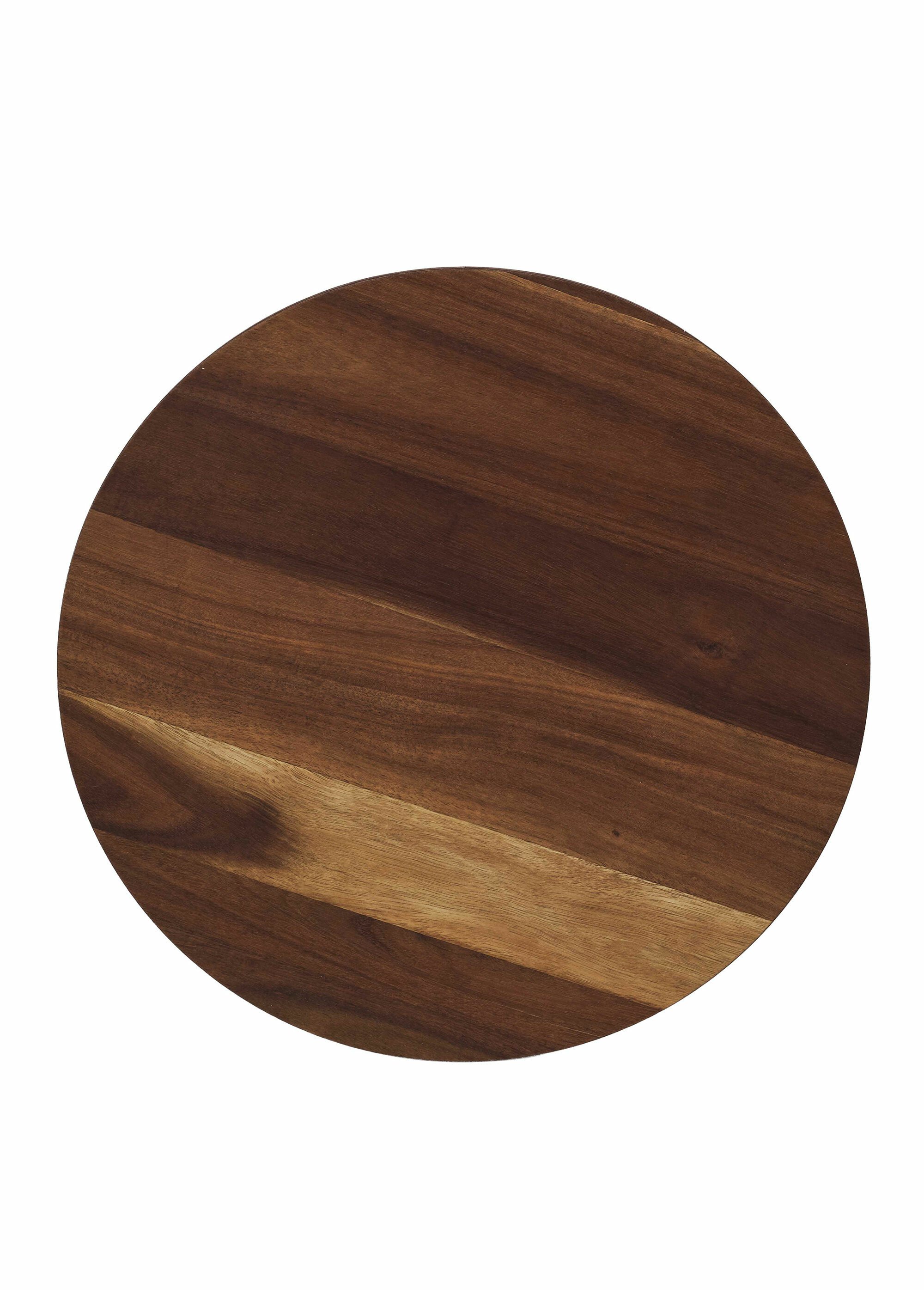 Table d'appoint en bois style ethnique MARRON CMP-HD0347 OV1