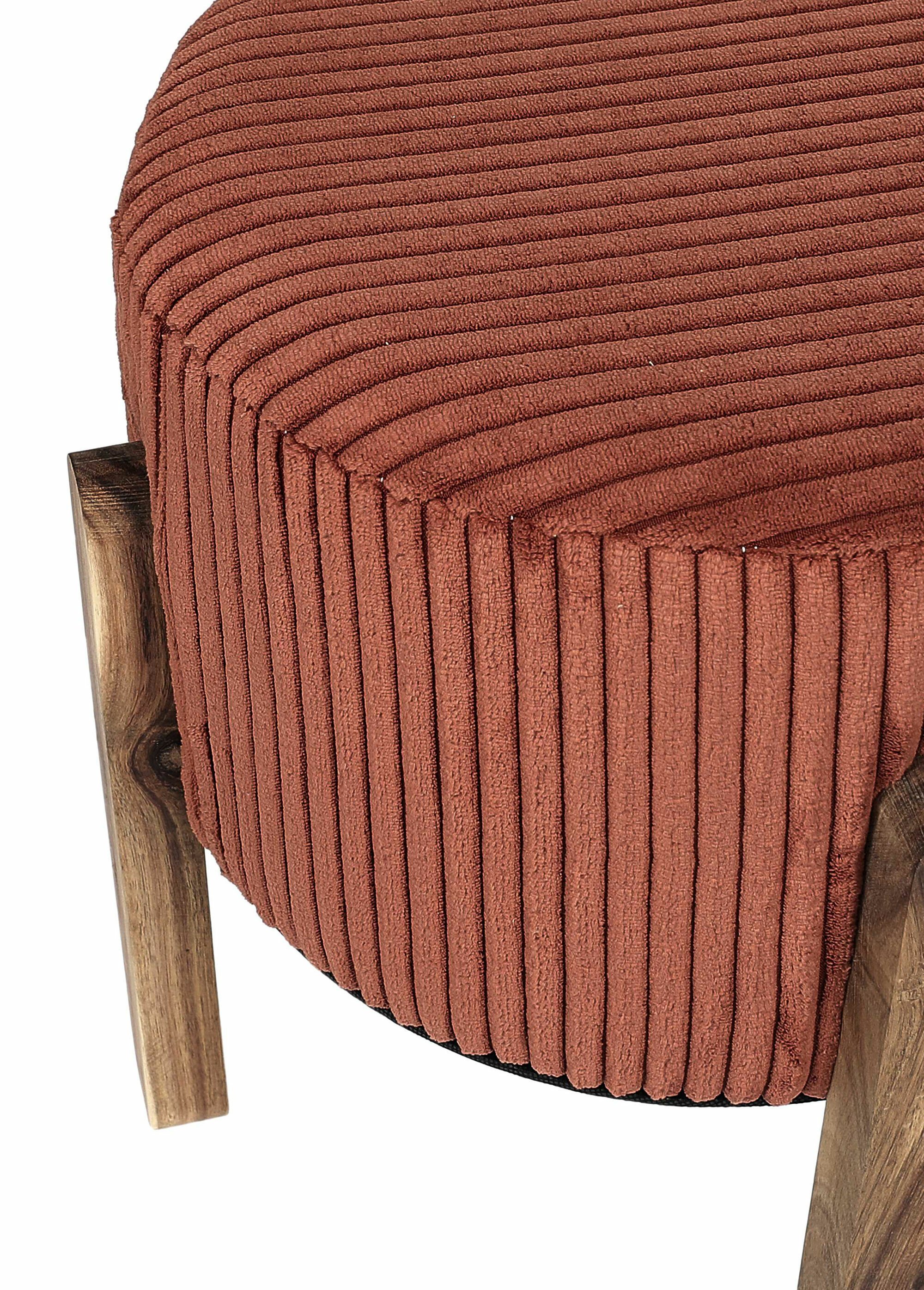 Tabouret d’appoint velours cotelé 2T