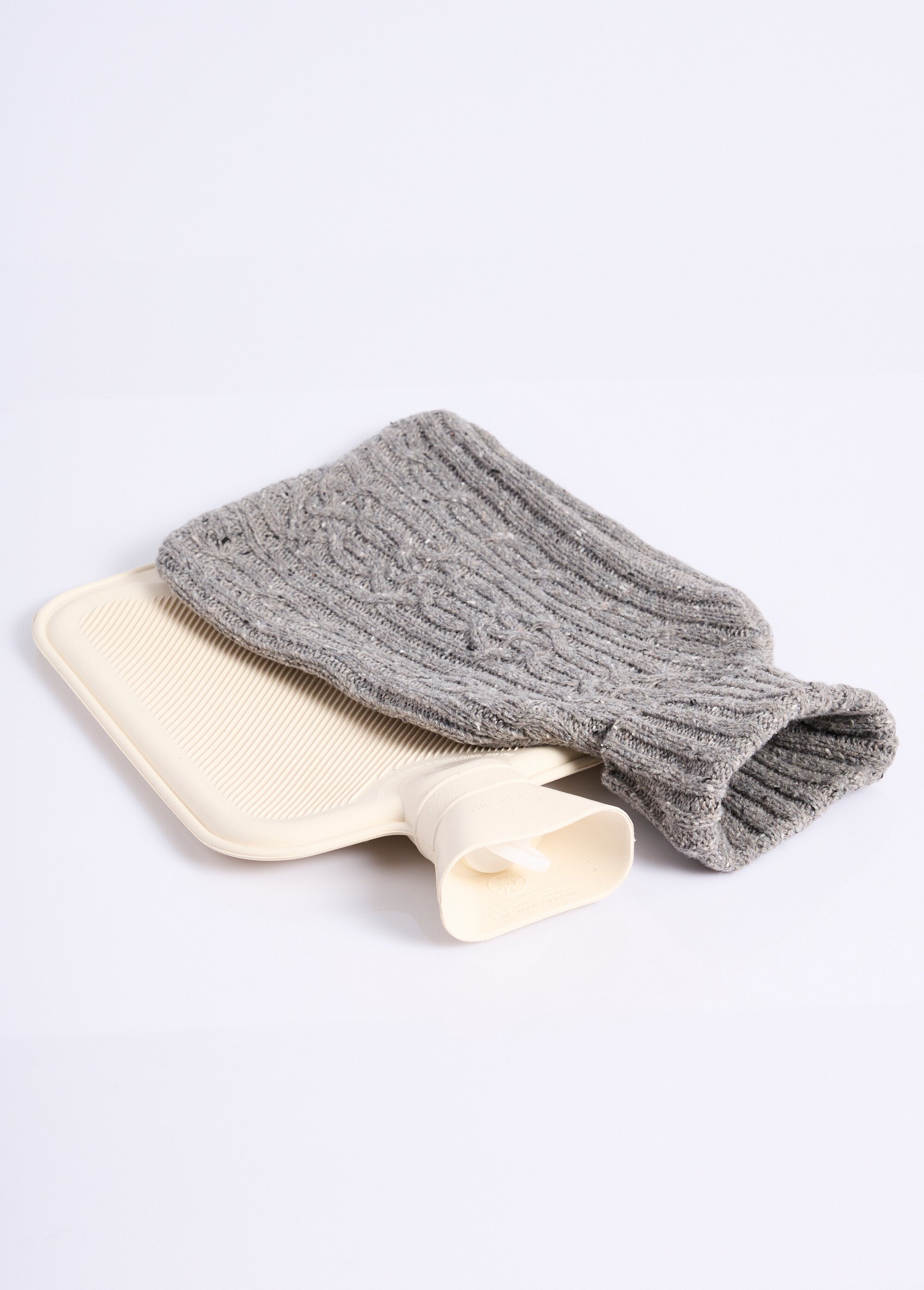 Bouillotte à eau + housse façon laine Gris TIS-WARMERS3682 DE1