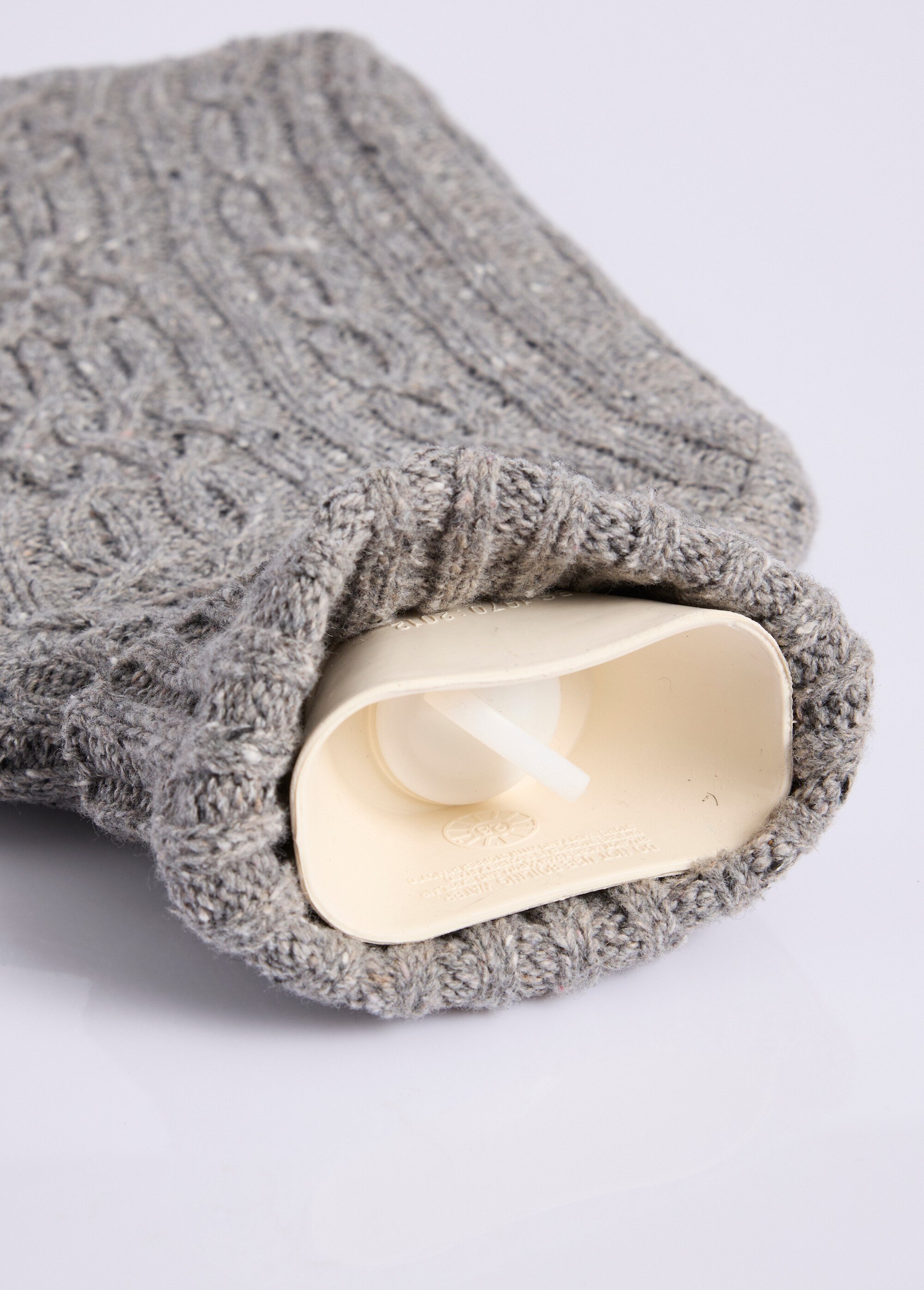 Bouillotte à eau + housse façon laine Gris TIS-WARMERS3682 DE2