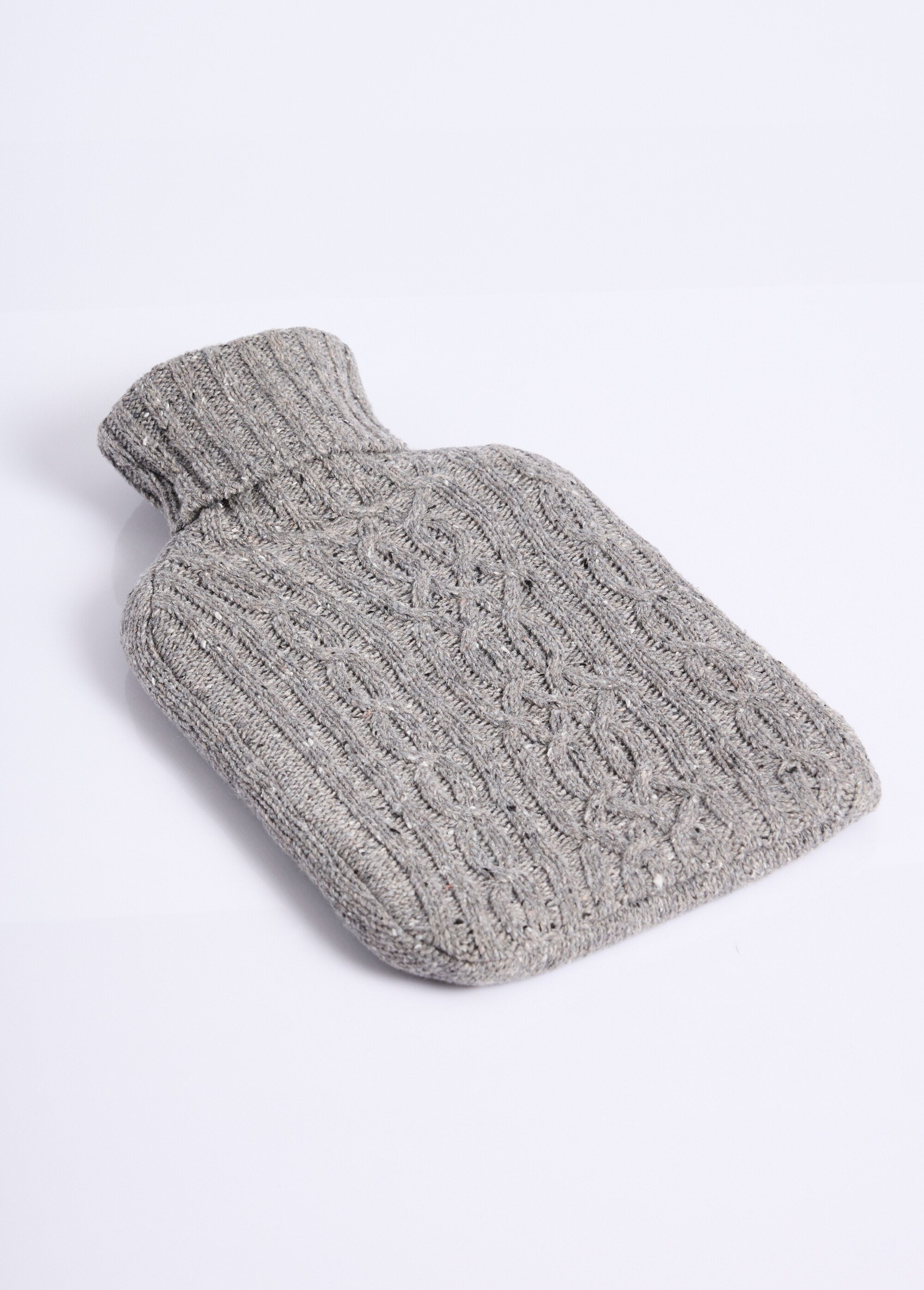 Bouillotte à eau + housse façon laine Gris TIS-WARMERS3682 FA1