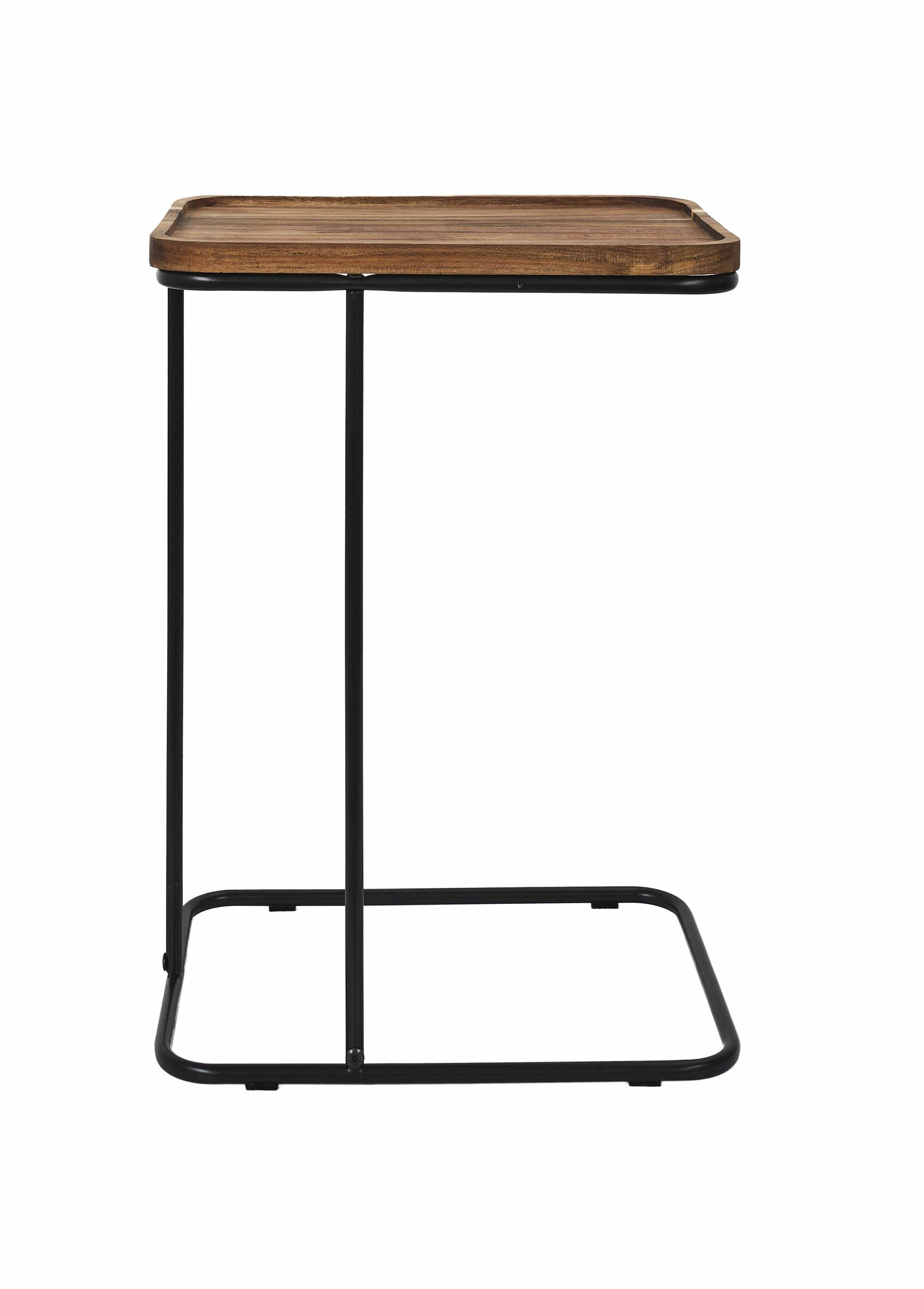 Bout de canapé en bois d'acacia MARRON CMP-HD0403 DE1