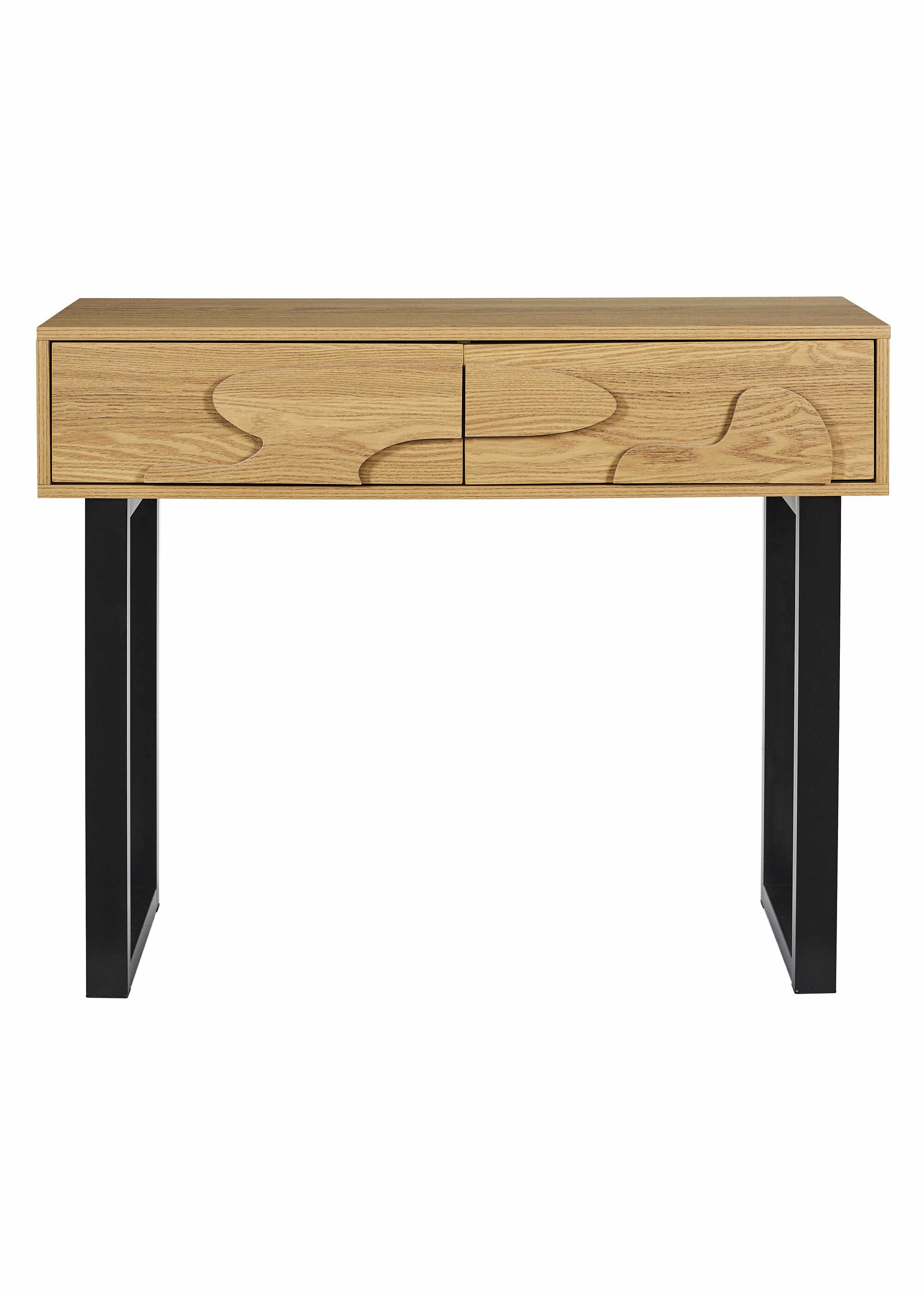 Console en bois décor forme abstraite MARRON CMP-HD0431 DE1