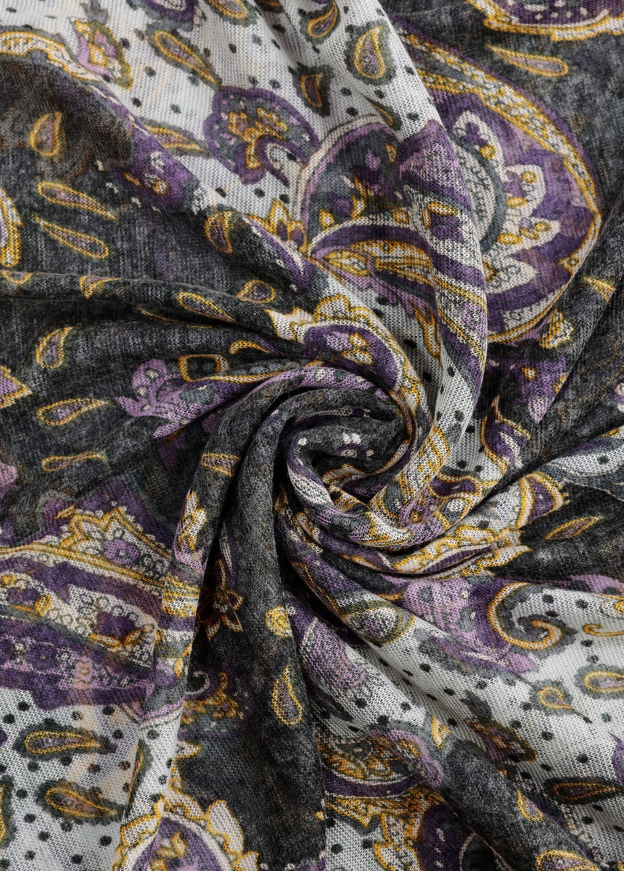 Coupon habillement jersey cachemire 1V NOIR COT150521 FA1