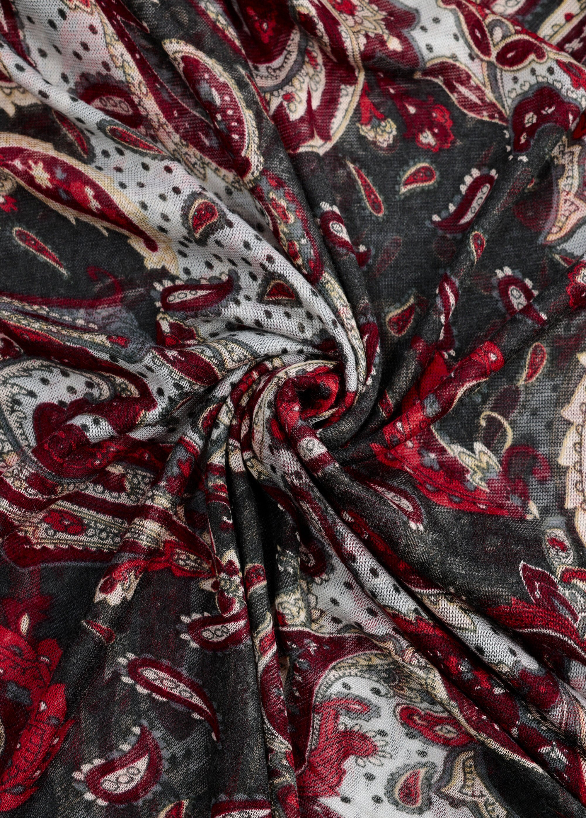 Coupon habillement jersey cachemire 2N NOIR COT150523 FA1