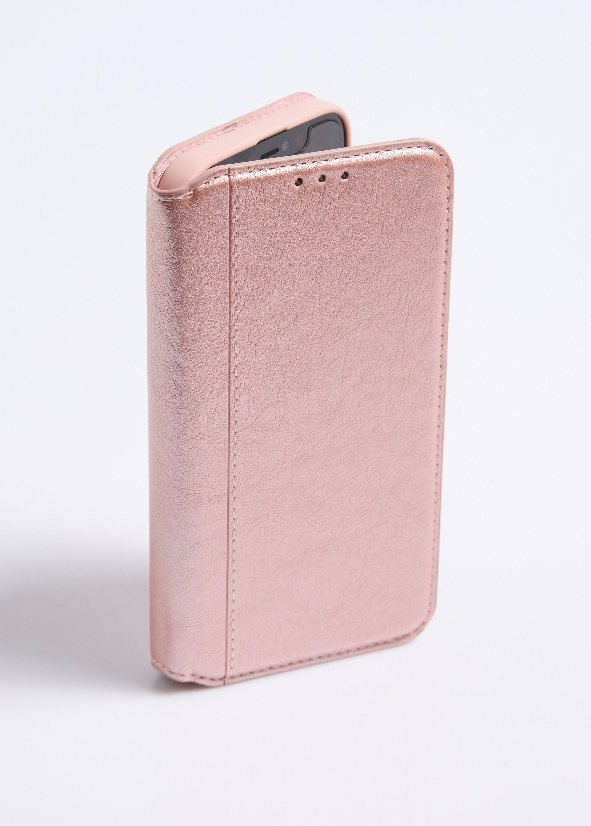 Étui aspect cuir pour iPhone 13