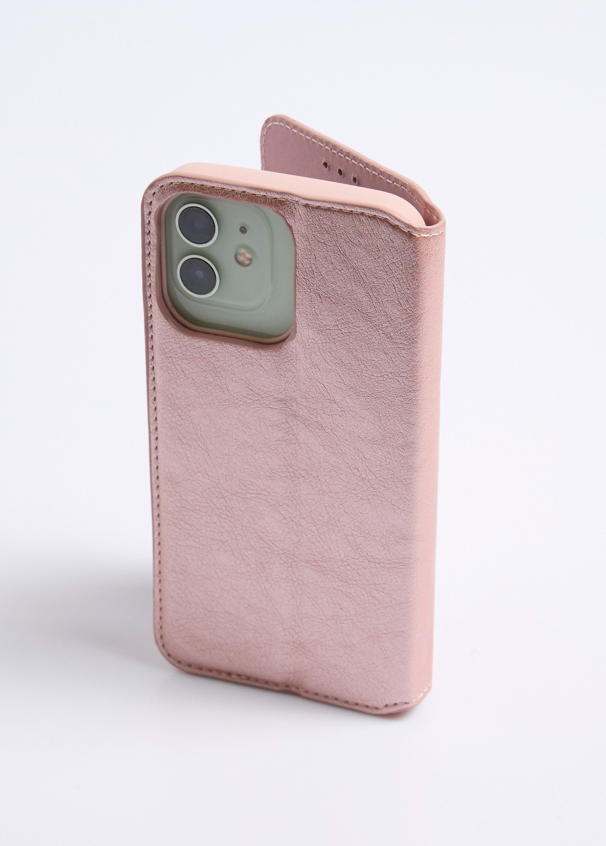 Étui aspect cuir pour iPhone 13