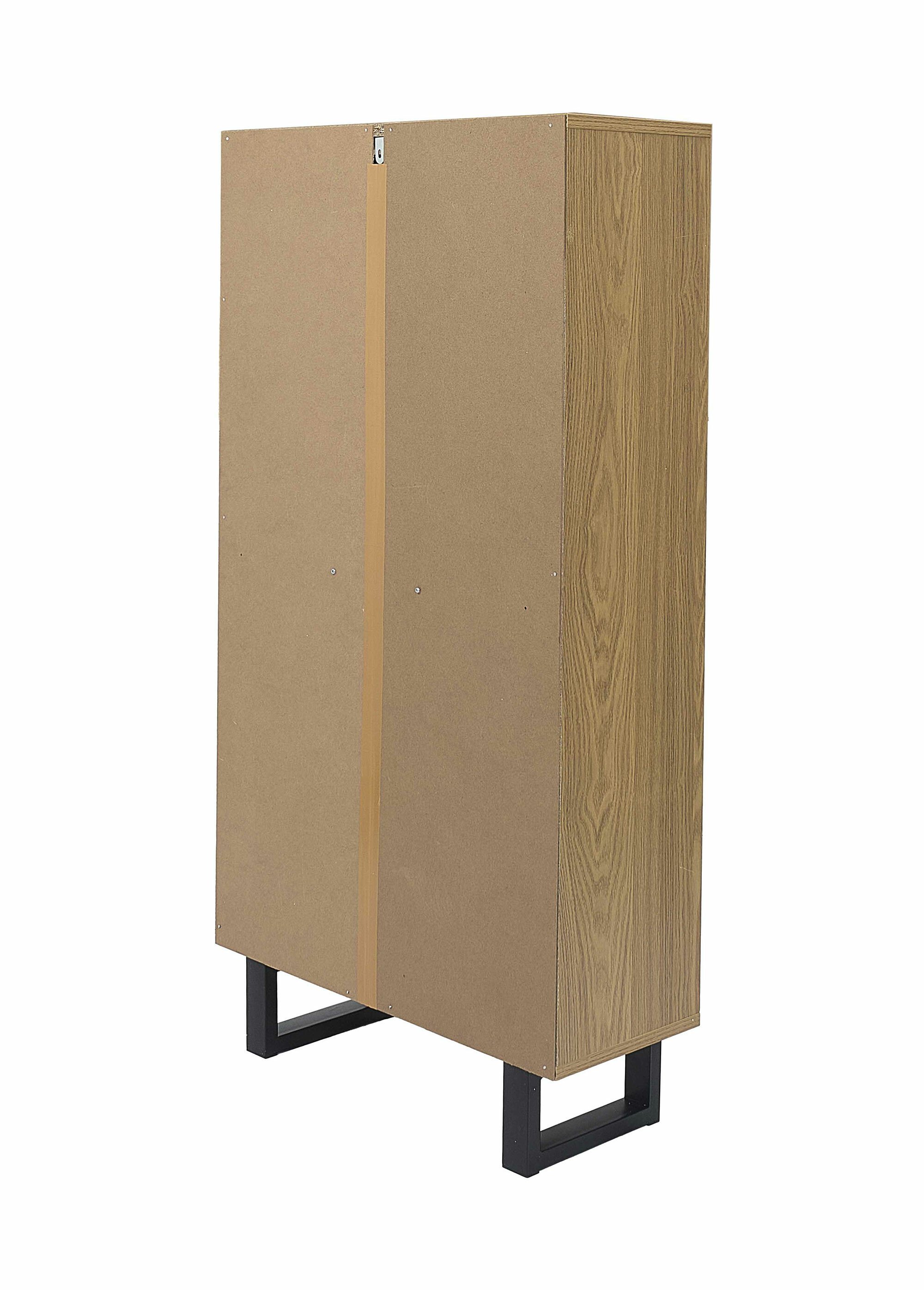 Meuble à chaussures bois décor abstrait