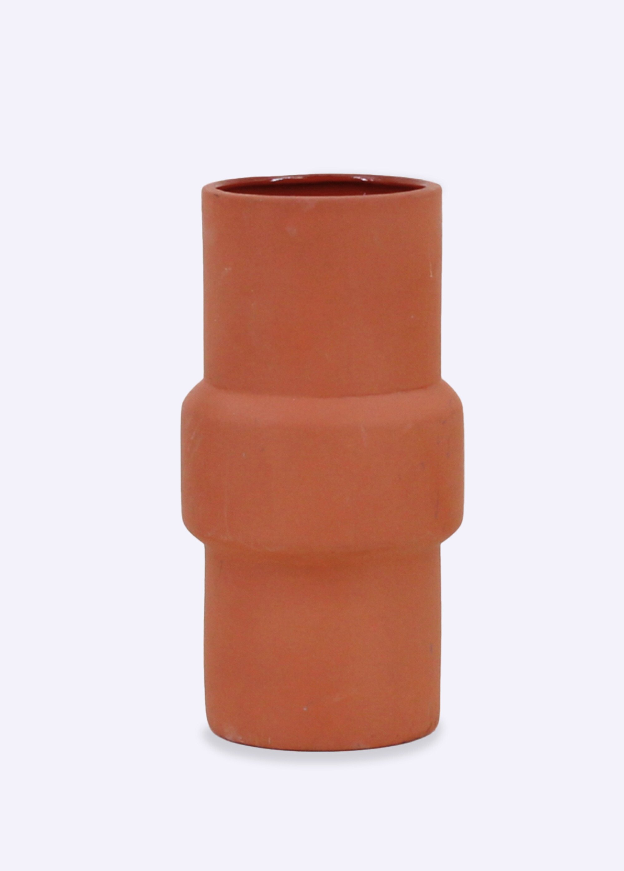 Petit vase en céramique, forme épurée Orange NOR-14066 FA1