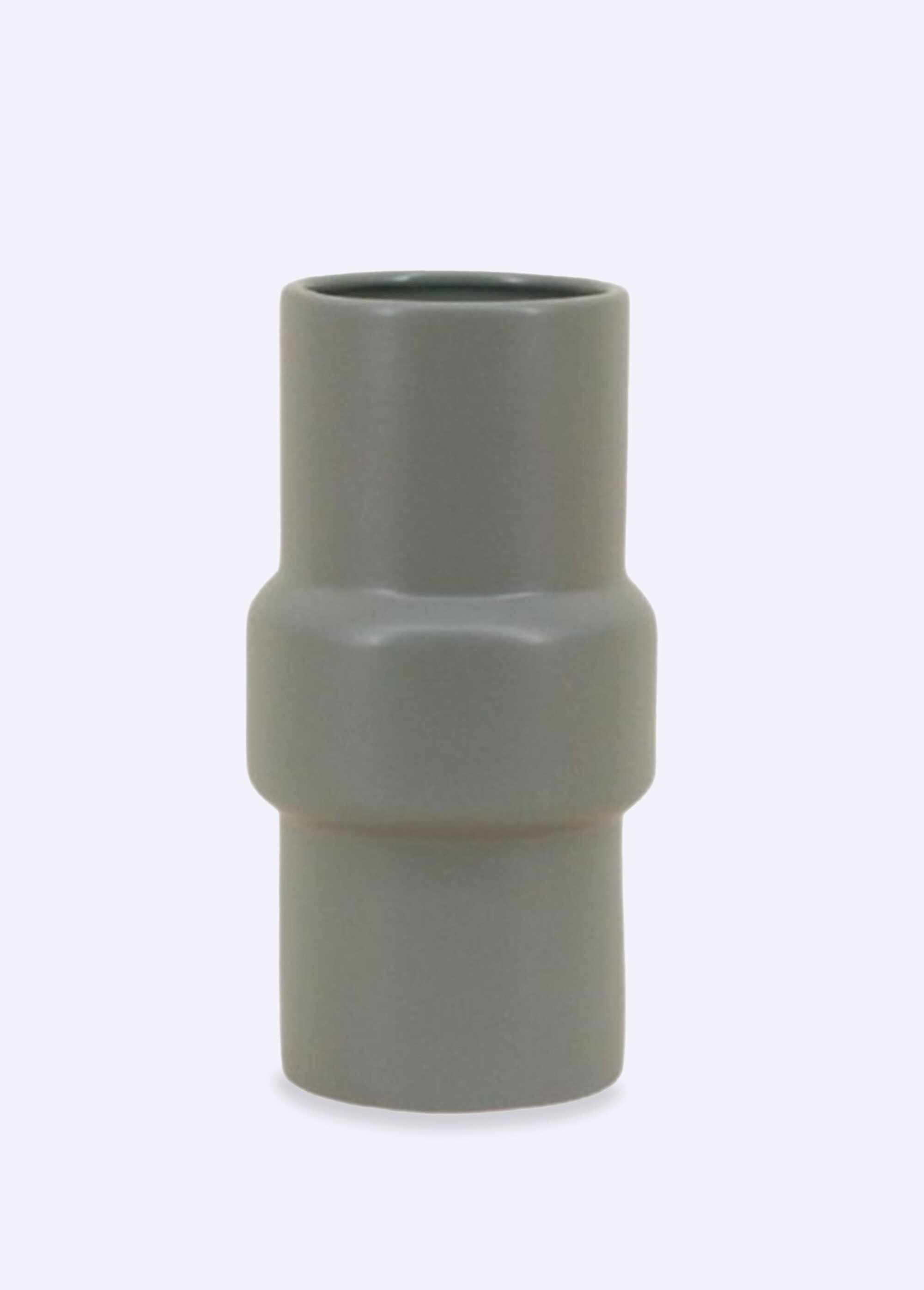 Petit vase en céramique, forme épurée Vert NOR-14066 FA1