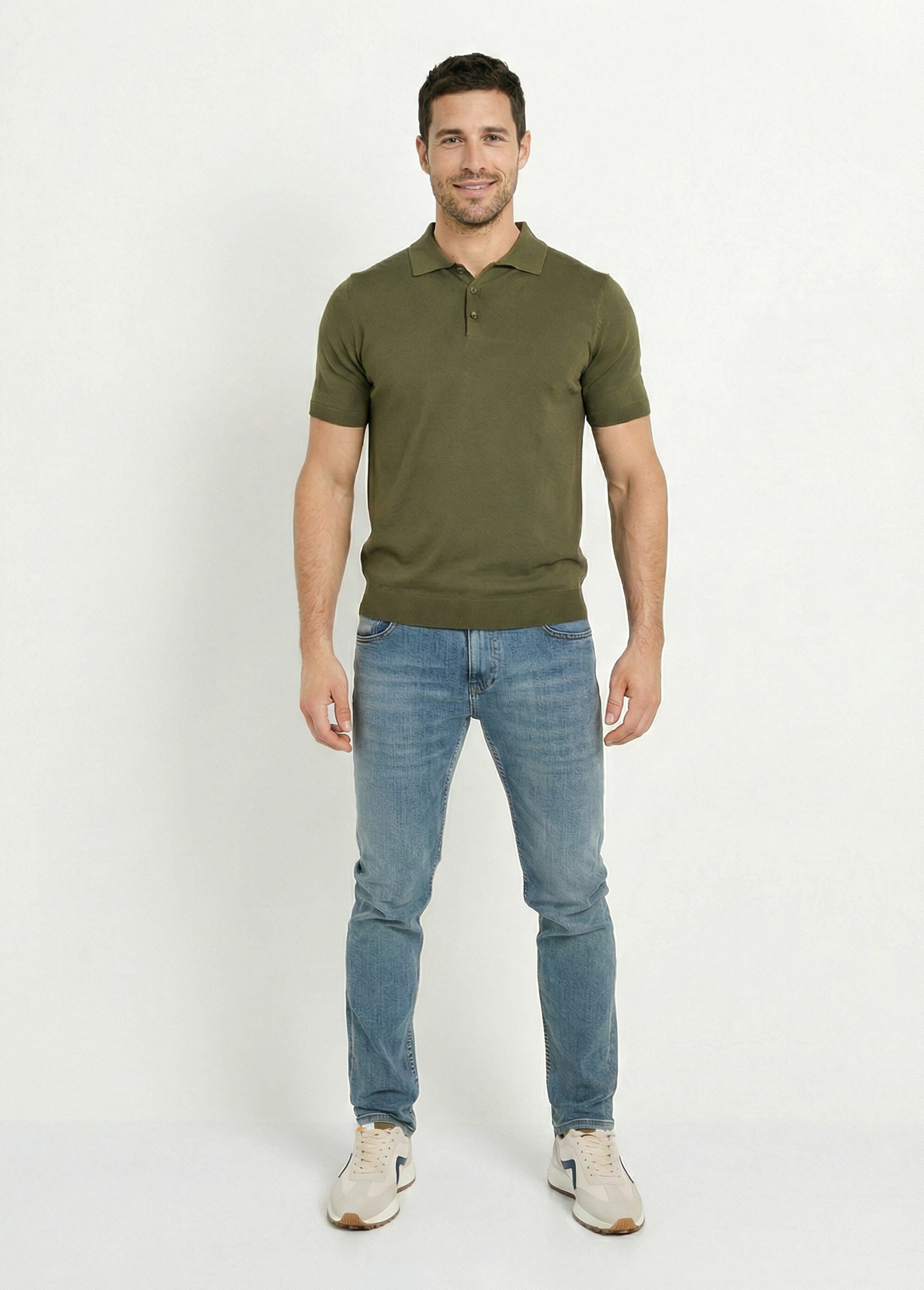 Pochette toucher gomme, avec bandoulière Homme Vert FRIPC60135 SF1