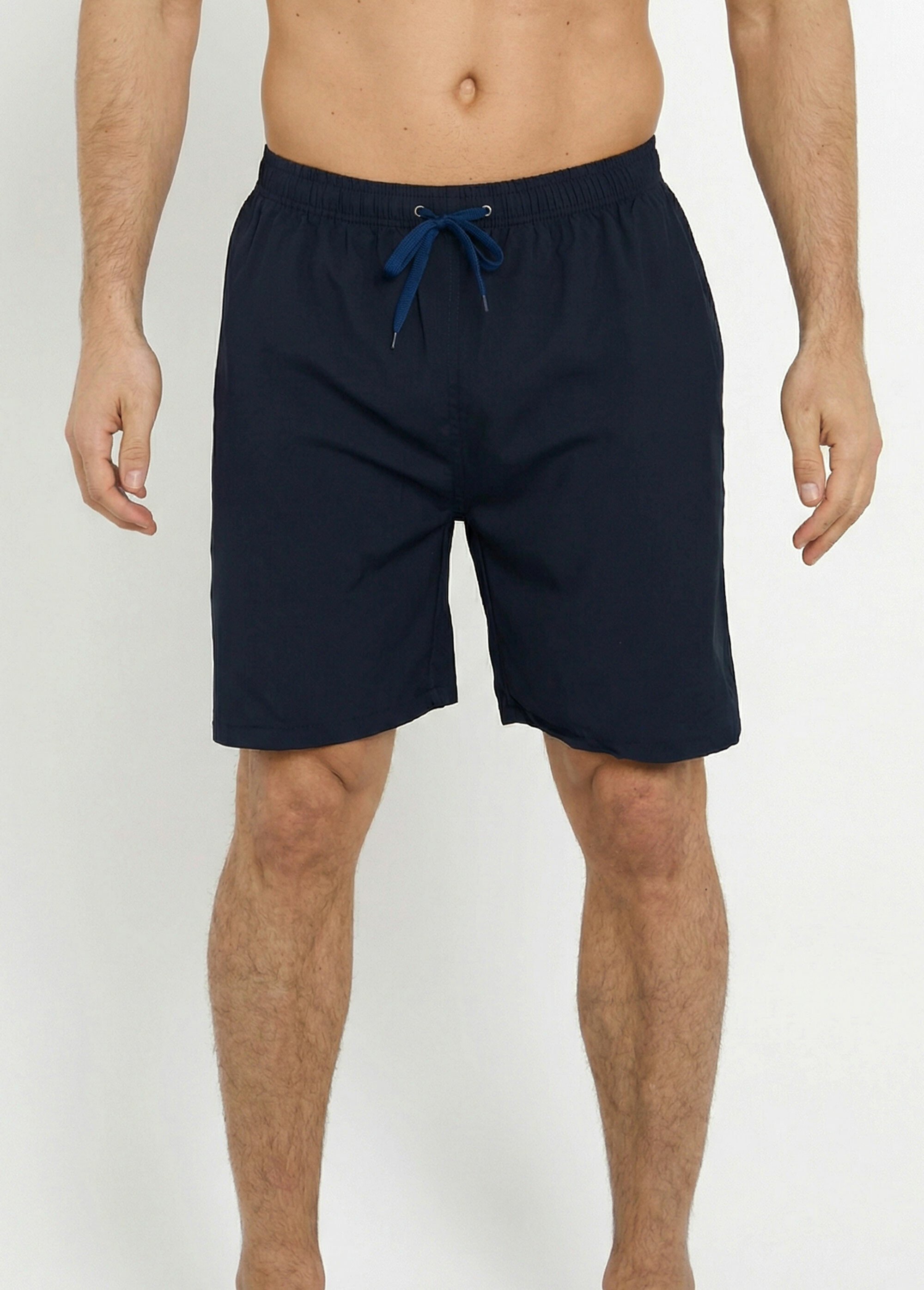 Short de bain taille élastiquée et liens Homme BLEU MARINE DYL1652 FA1