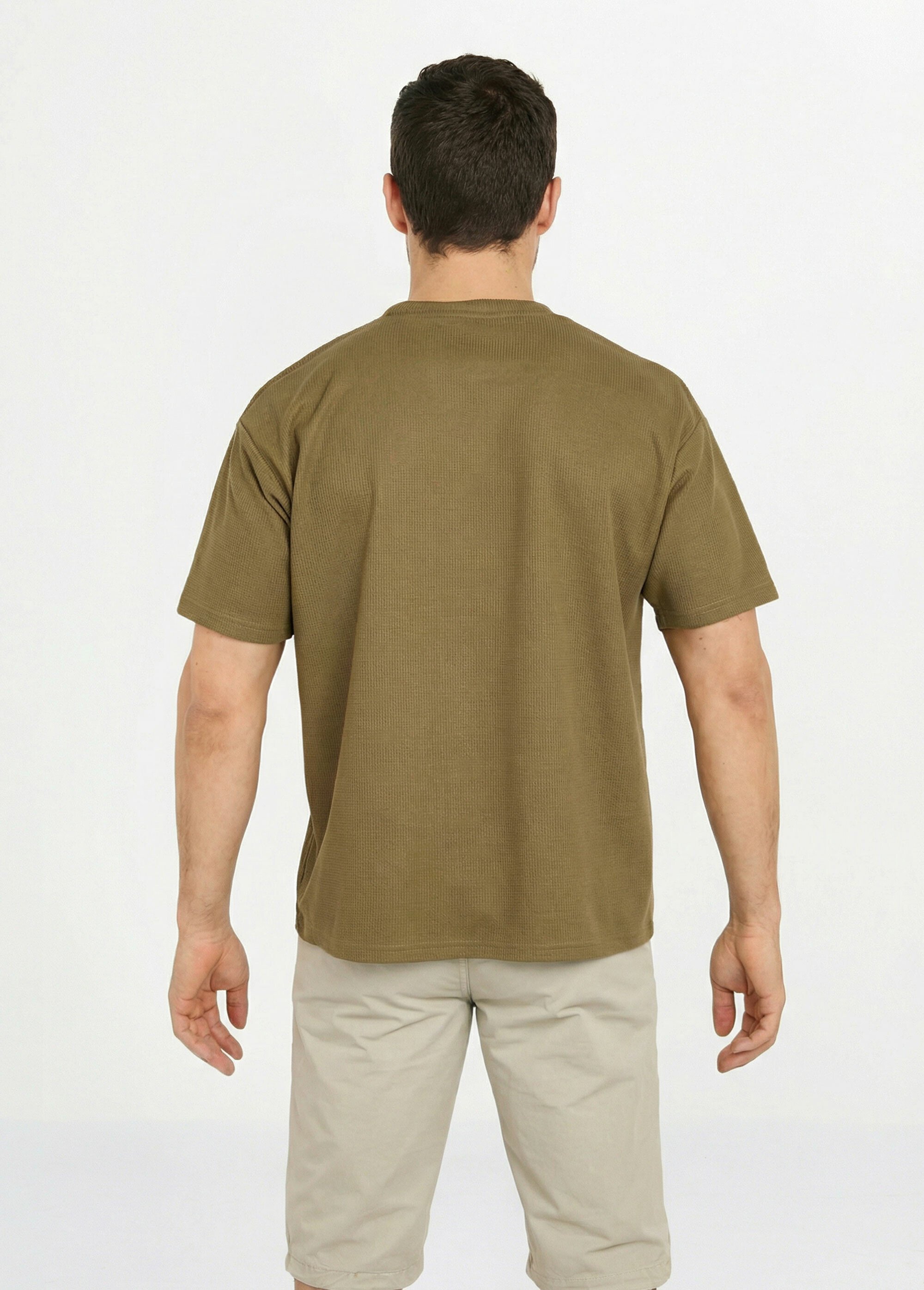 T-shirt maille texturée manches courtes