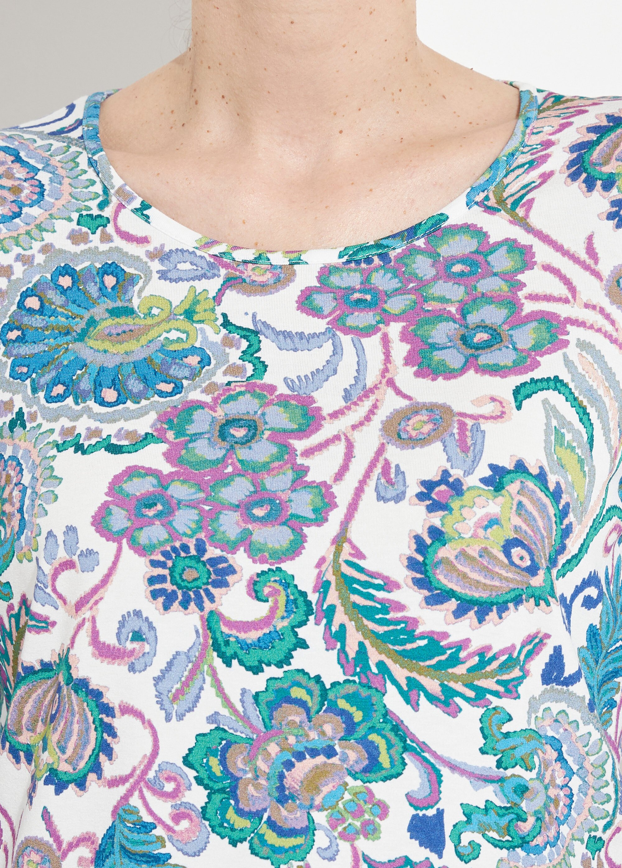 T-shirt manches longues imprimé pastel