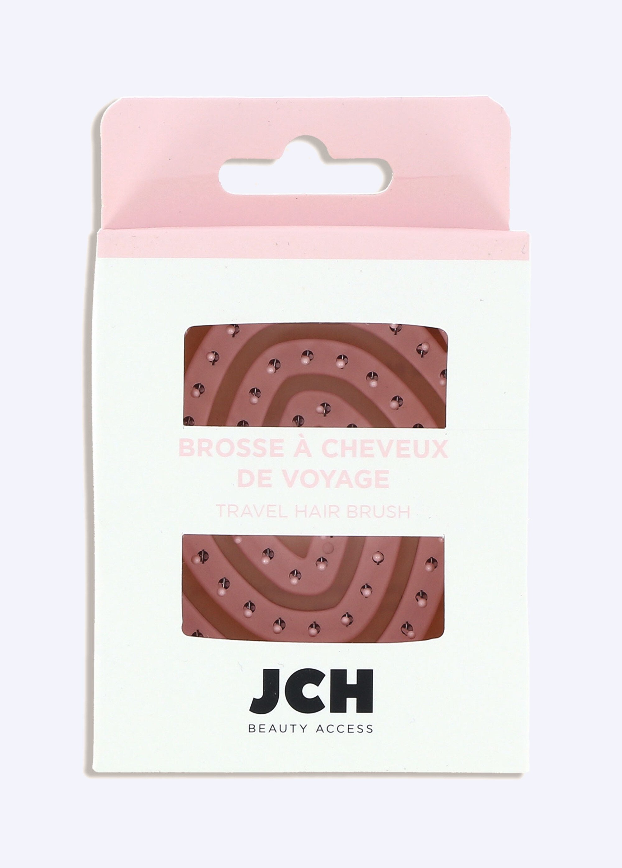 Brosse à cheveux de voyage à picots Rose JCH-BRCVOYBTE DE2